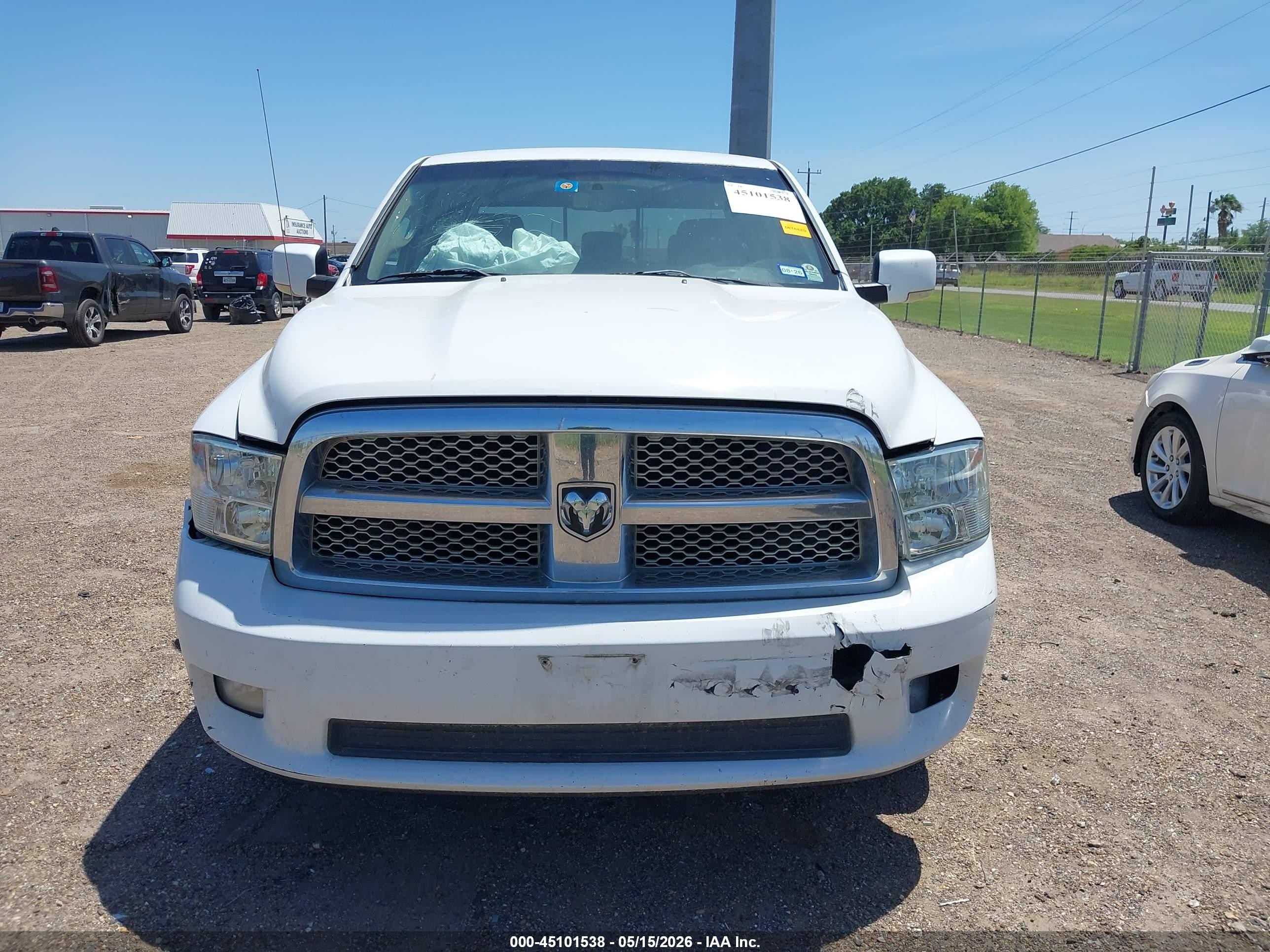 2010 Dodge Ram 1500 Slt/sport/trx White vin: 1D7RB1CT3AS176436