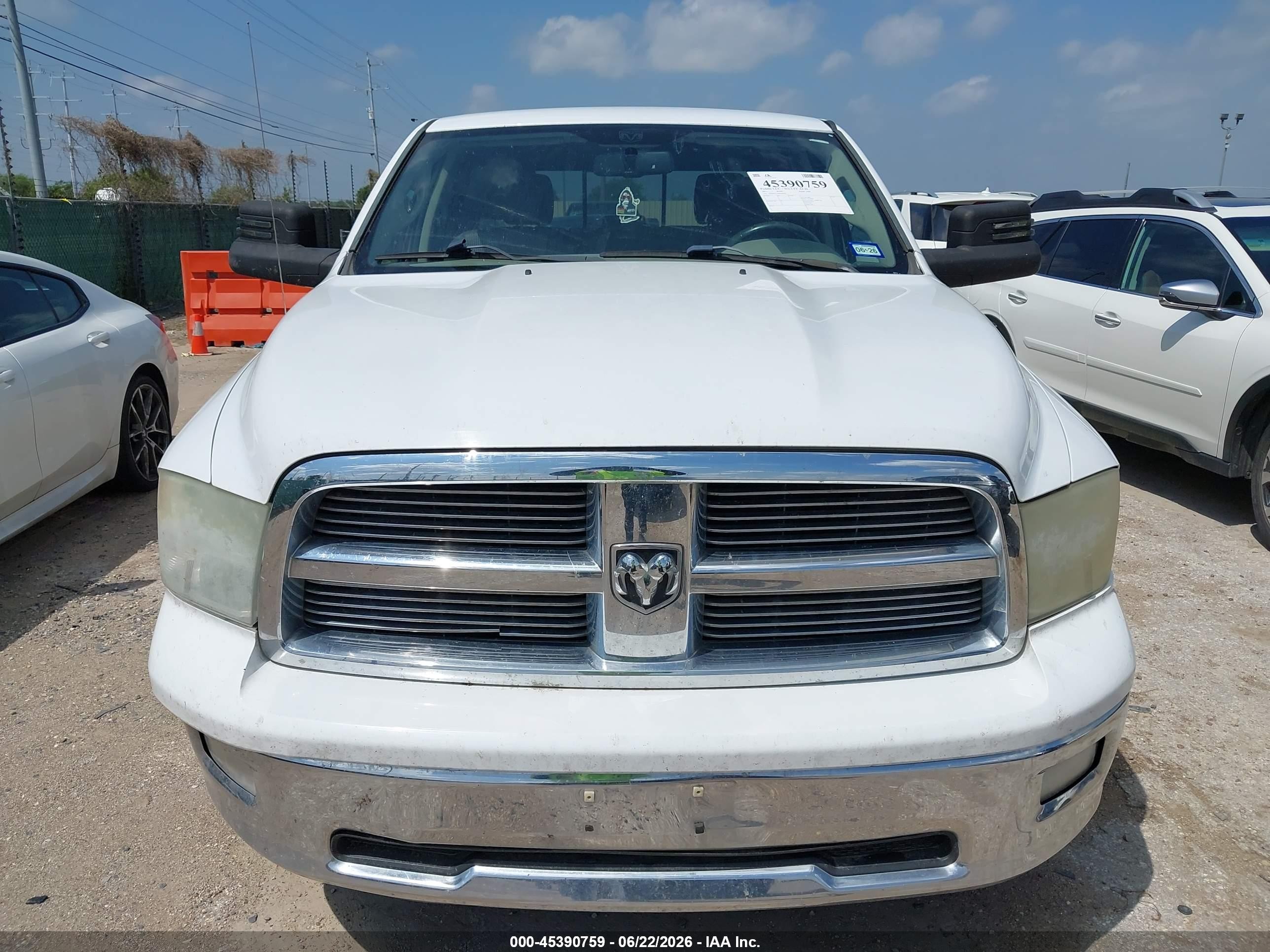 2011 Ram Ram 1500 Slt White vin: 1D7RB1CT4BS599382