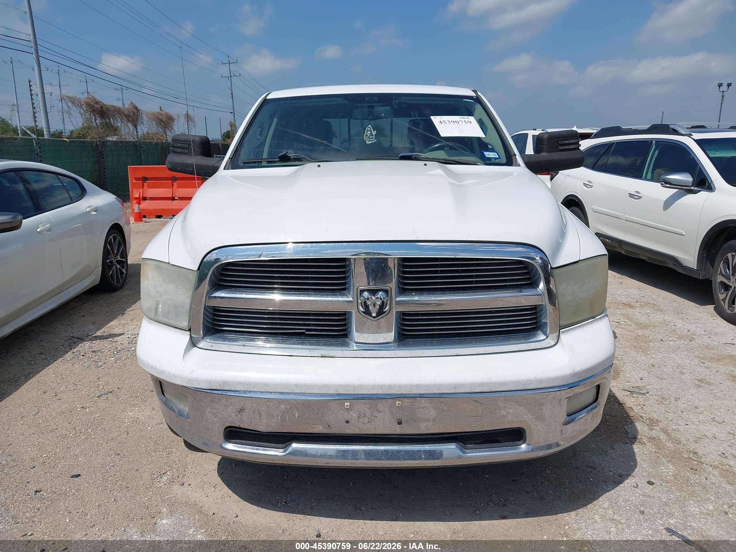 2011 Ram Ram 1500 Slt White vin: 1D7RB1CT4BS599382