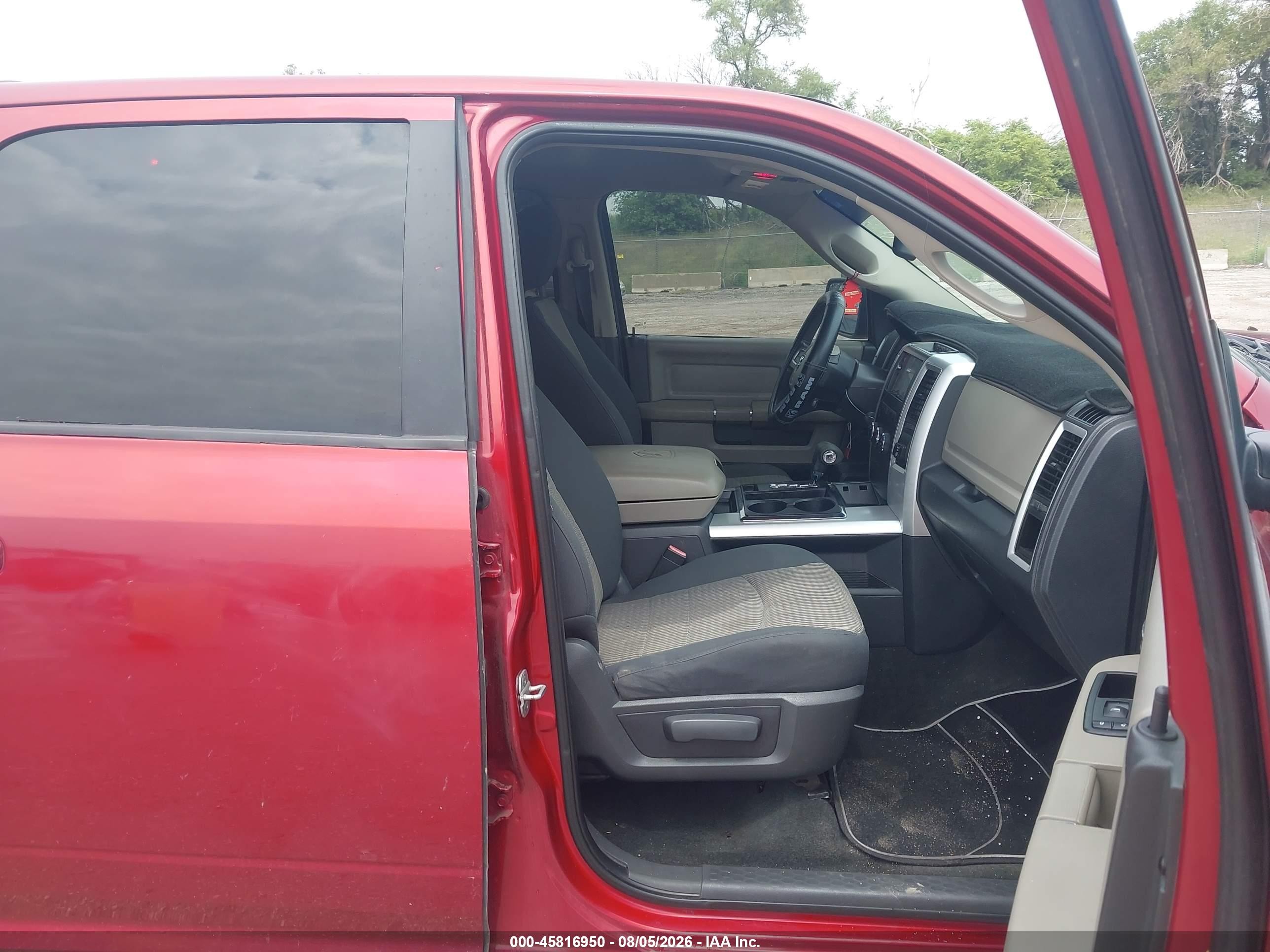 2011 Ram Ram 1500 Slt Красный vin: 1D7RB1CT4BS615337