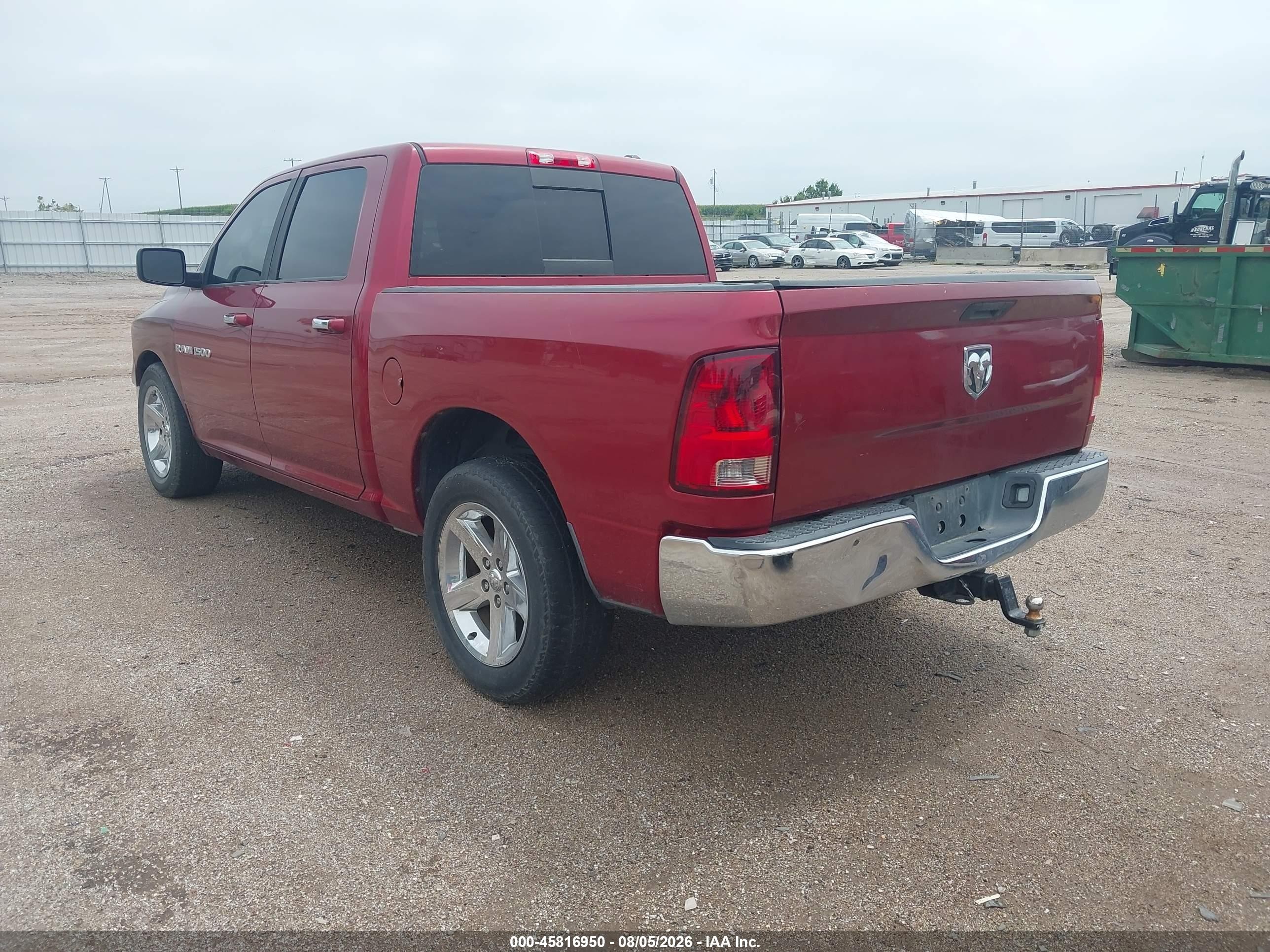 2011 Ram Ram 1500 Slt Красный vin: 1D7RB1CT4BS615337