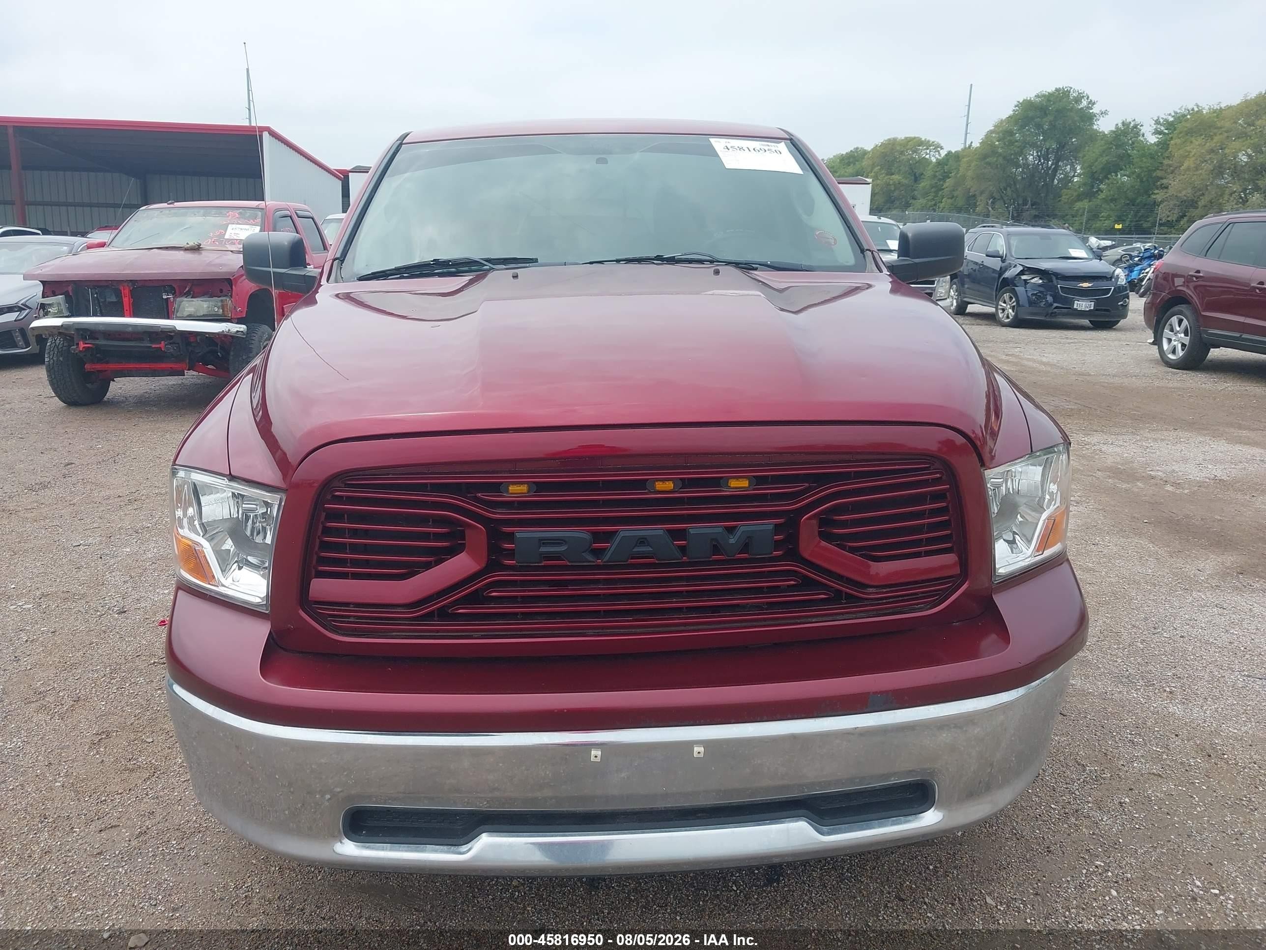 2011 Ram Ram 1500 Slt Красный vin: 1D7RB1CT4BS615337