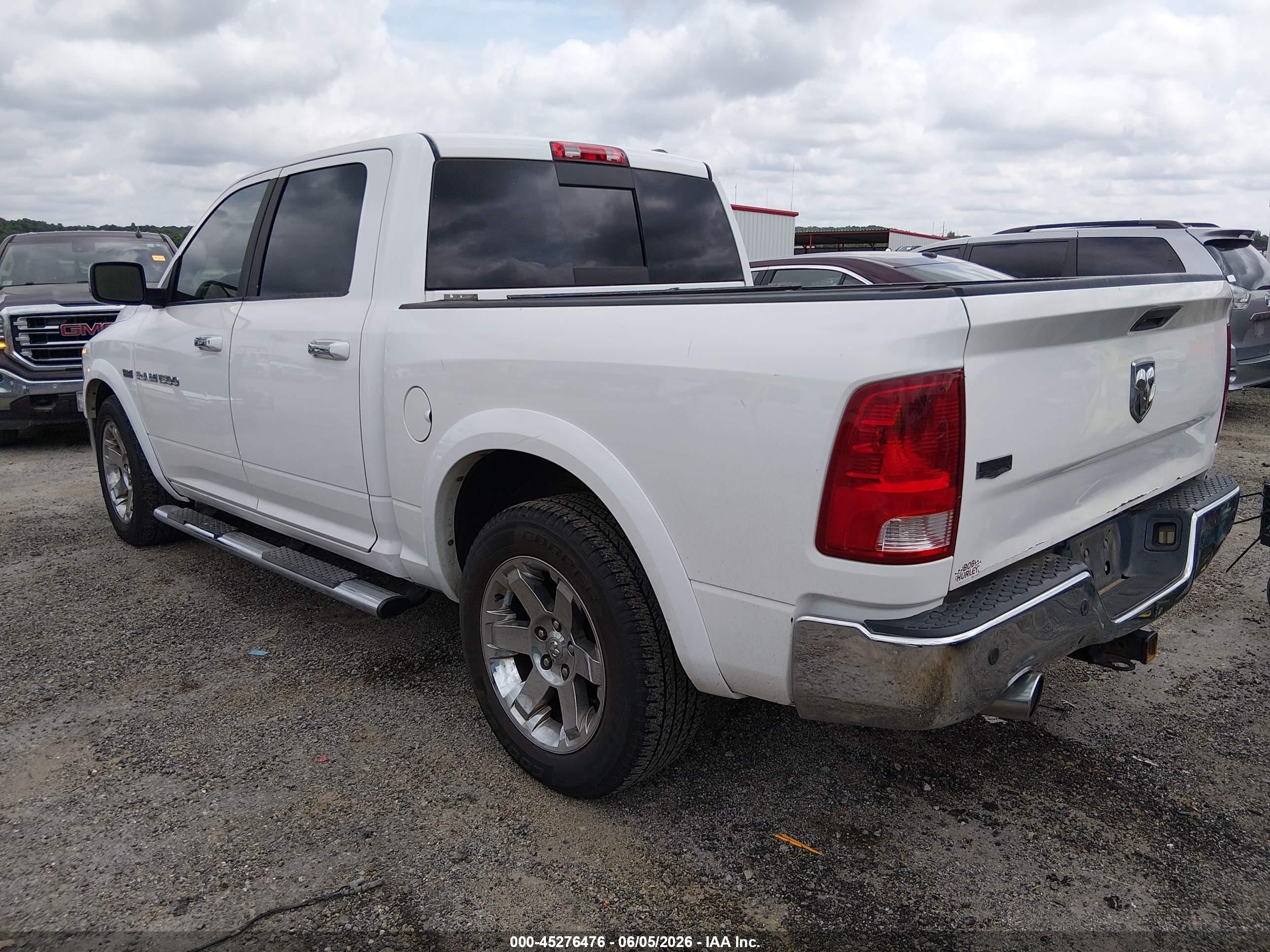 2011 Ram Ram 1500 Laramie White vin: 1D7RB1CT4BS628265