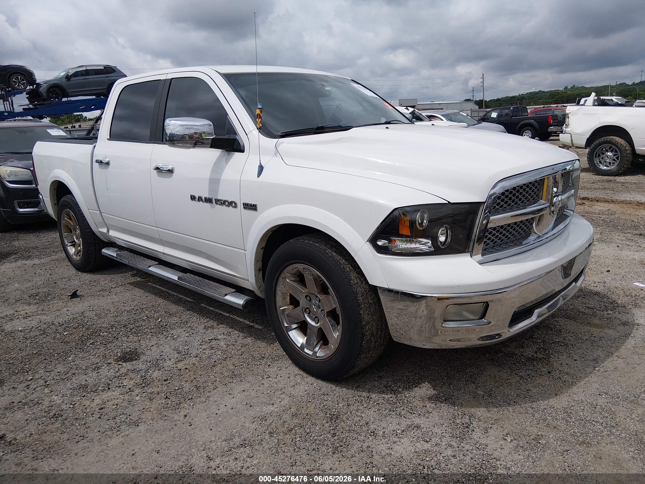 2011 Ram Ram 1500 Laramie White vin: 1D7RB1CT4BS628265