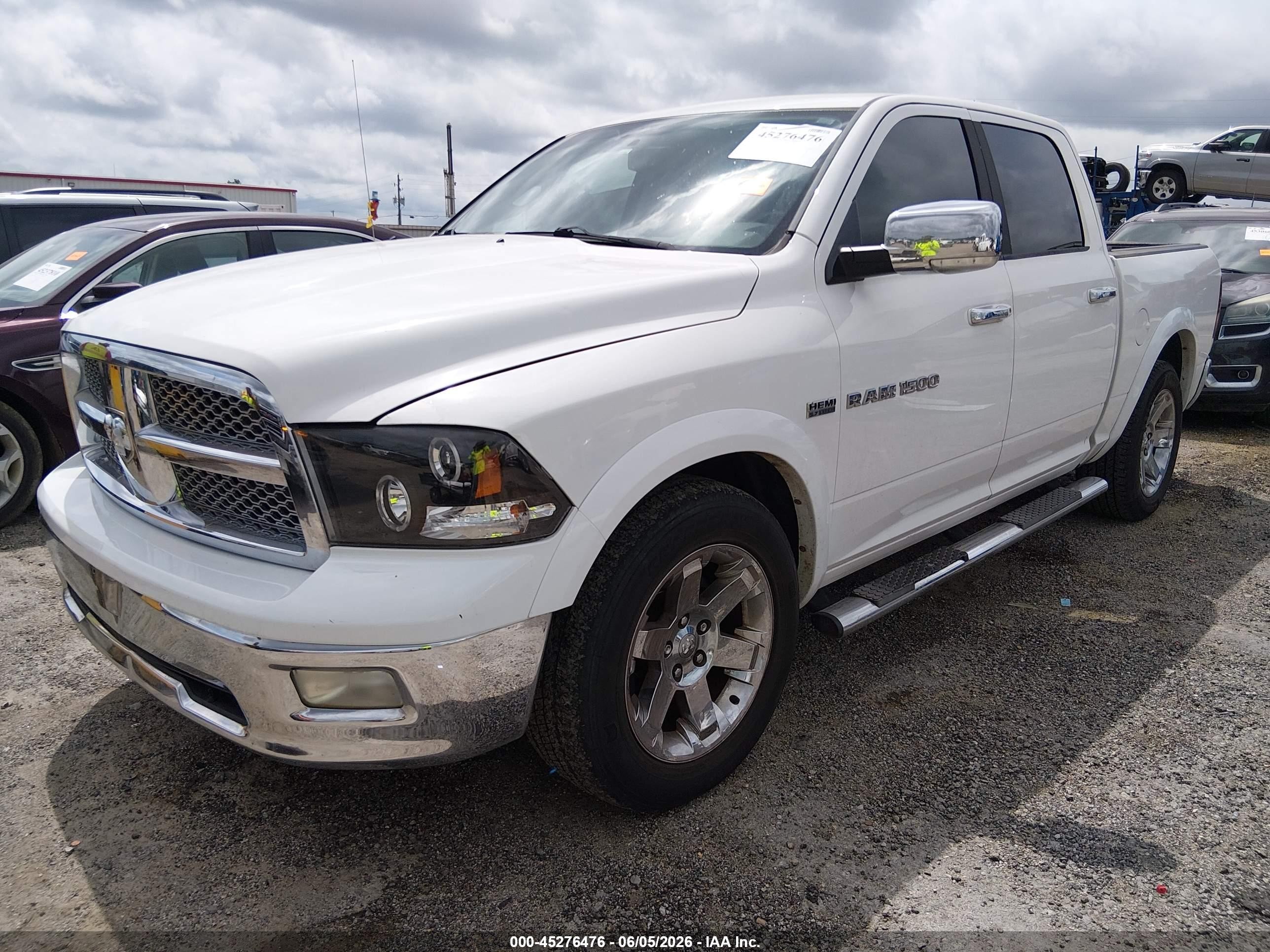 2011 Ram Ram 1500 Laramie White vin: 1D7RB1CT4BS628265