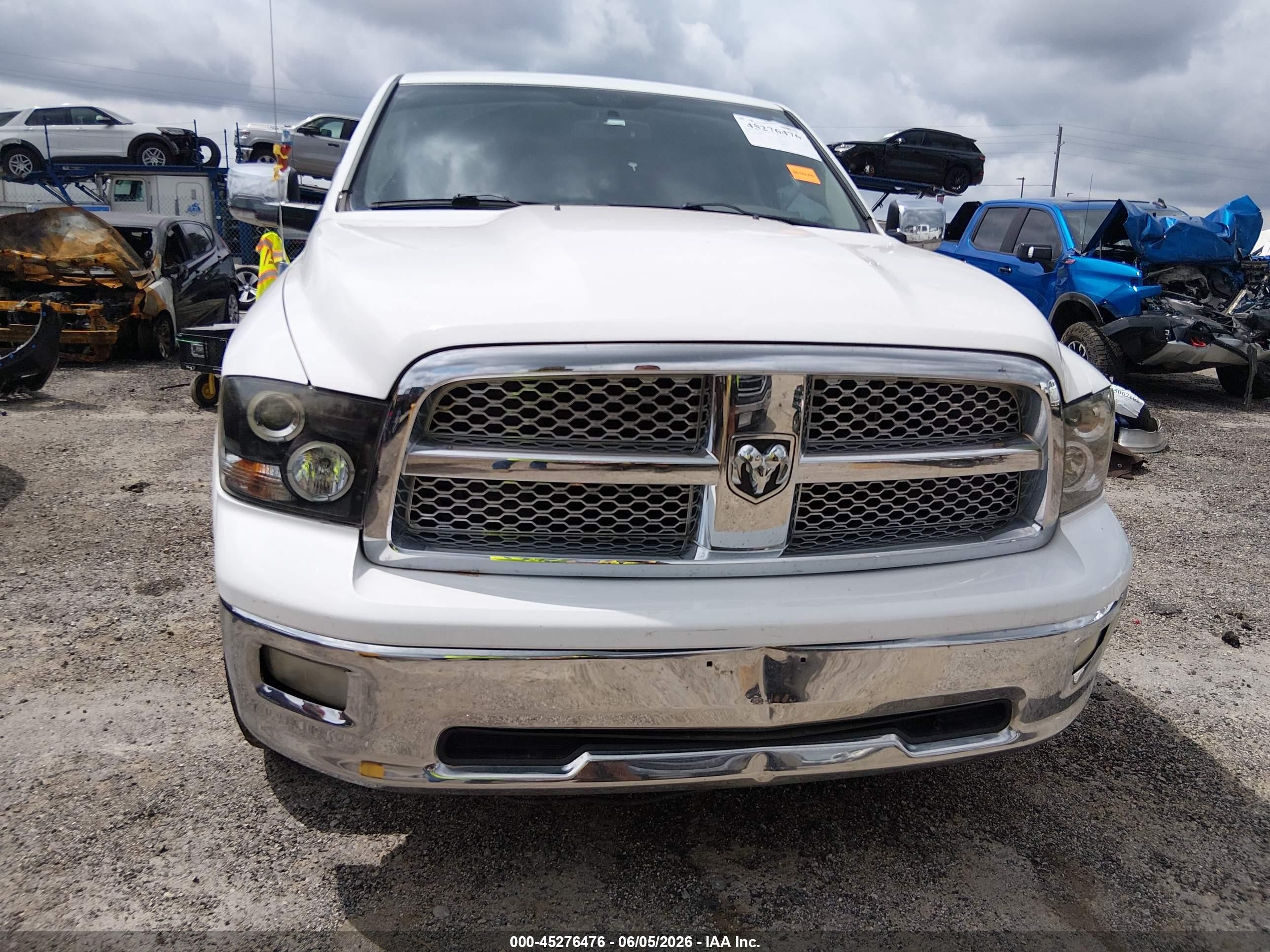 2011 Ram Ram 1500 Laramie White vin: 1D7RB1CT4BS628265