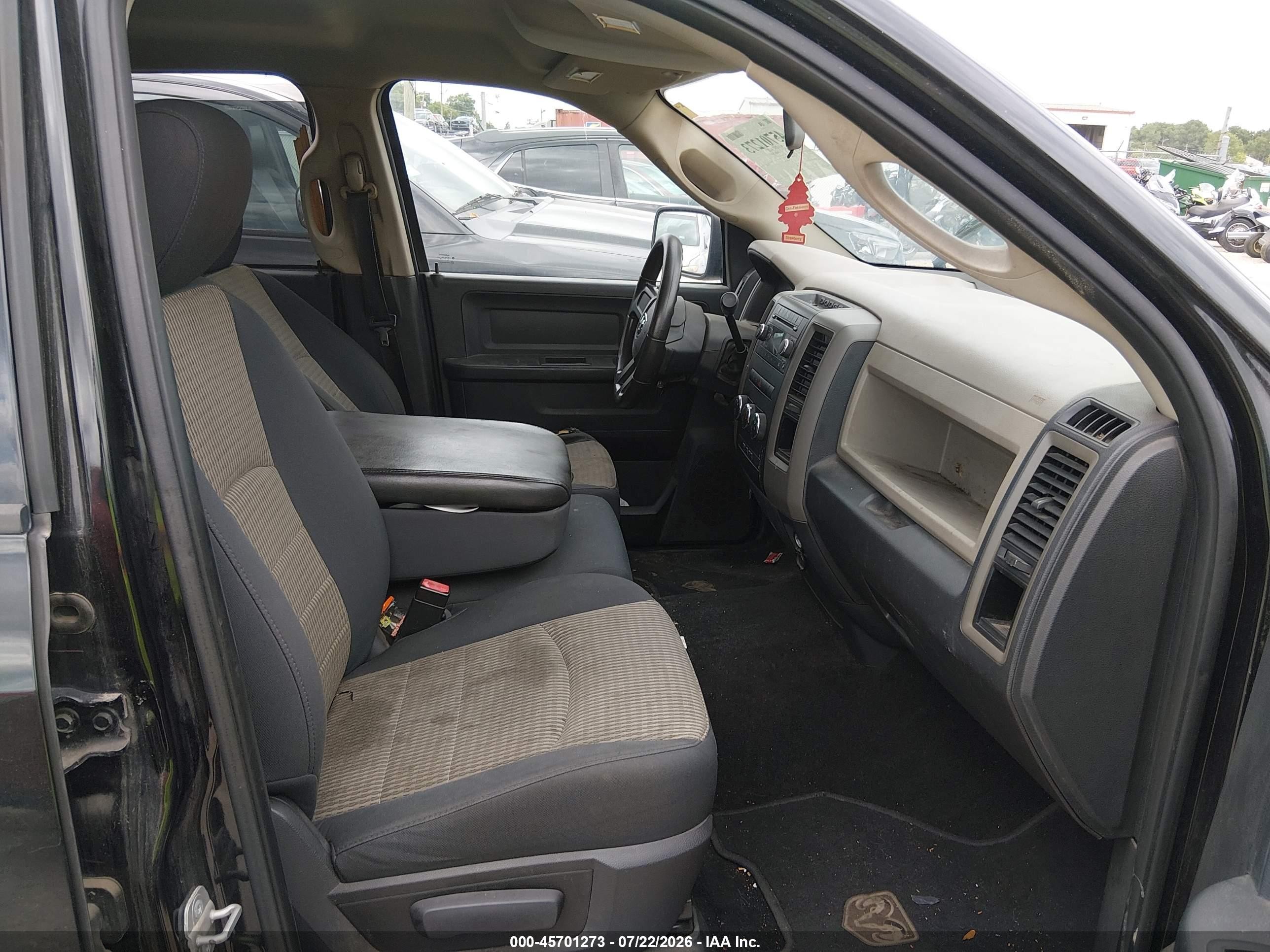 2010 Dodge Ram 1500 St Black vin: 1D7RB1CT5AS126850