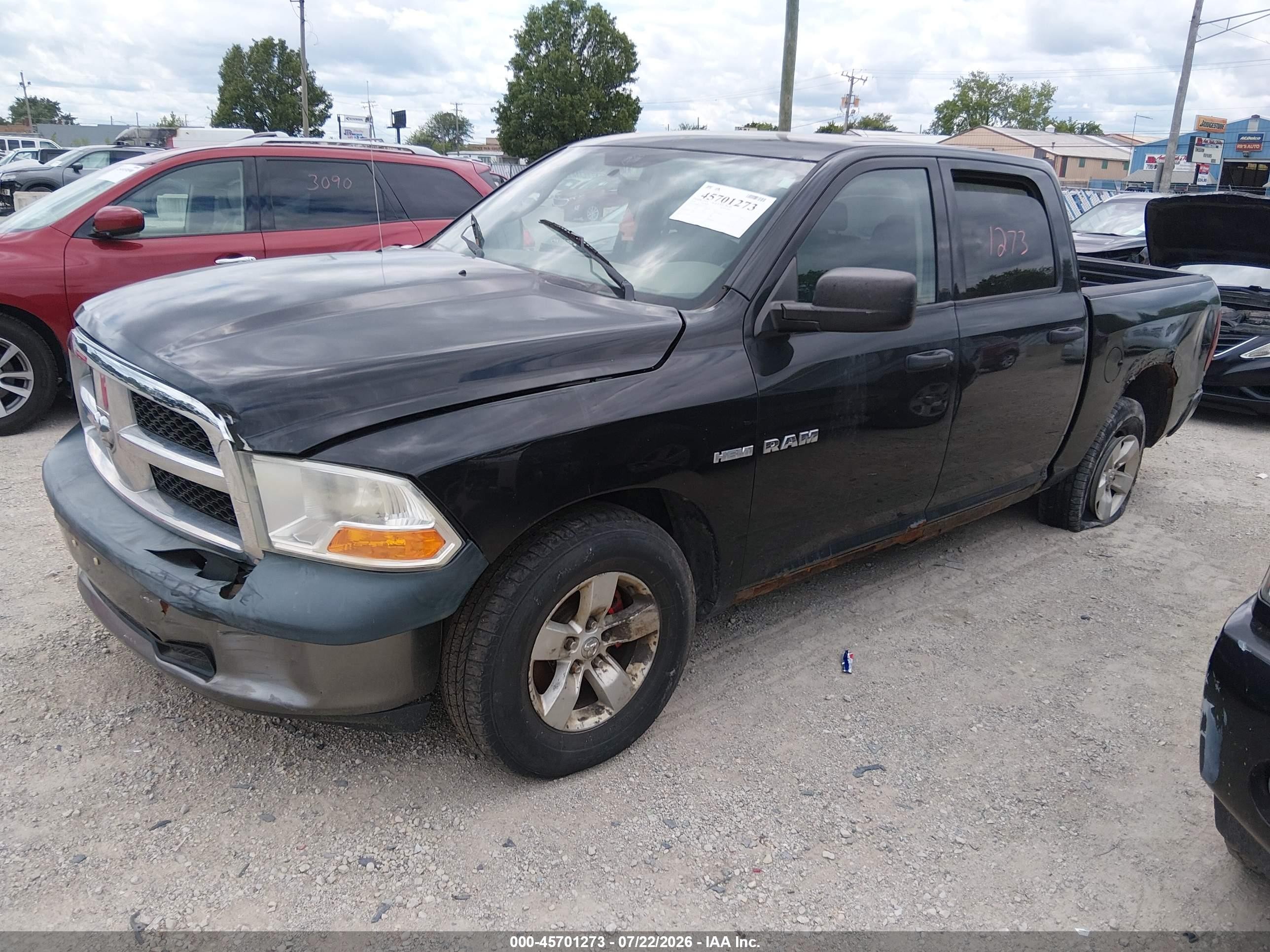 2010 Dodge Ram 1500 St Black vin: 1D7RB1CT5AS126850