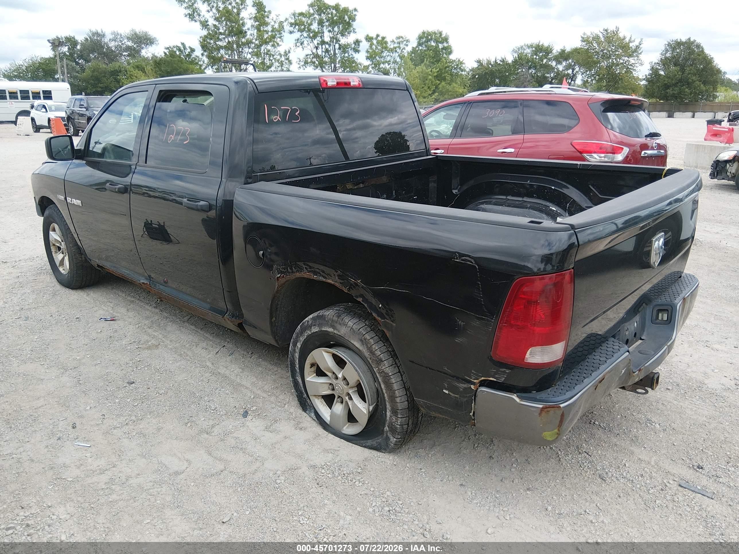 2010 Dodge Ram 1500 St Black vin: 1D7RB1CT5AS126850
