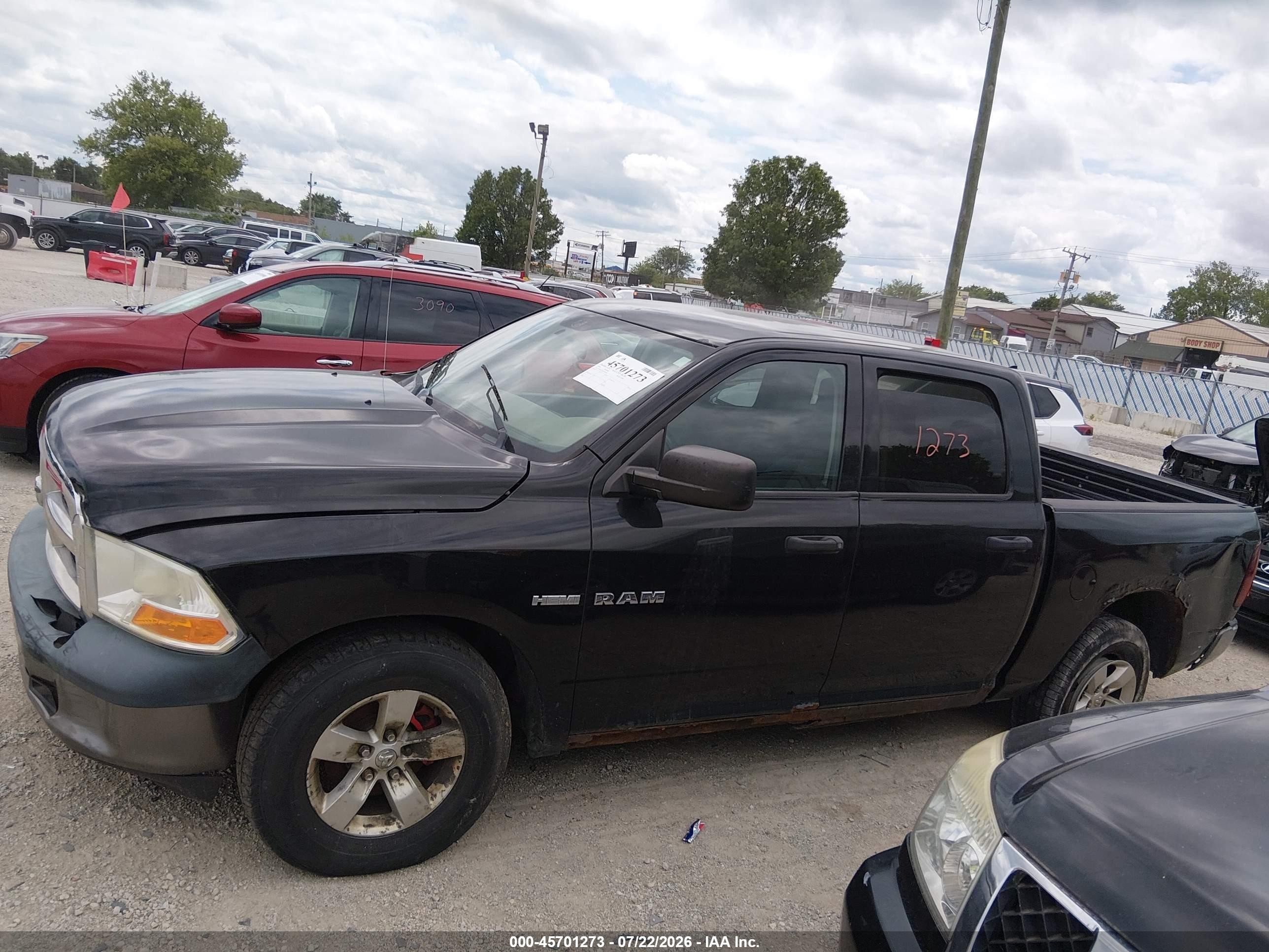 2010 Dodge Ram 1500 St Black vin: 1D7RB1CT5AS126850