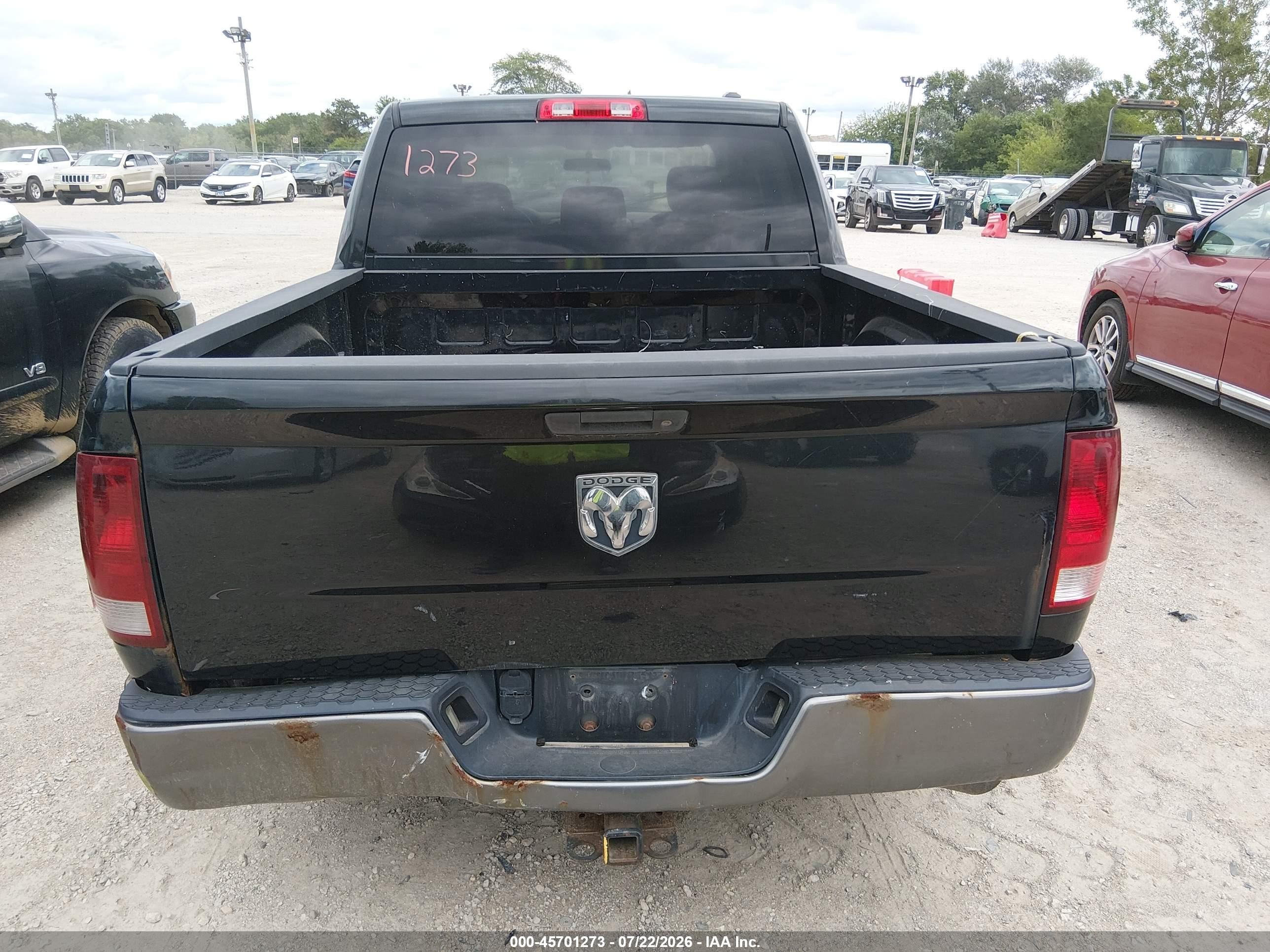 2010 Dodge Ram 1500 St Black vin: 1D7RB1CT5AS126850