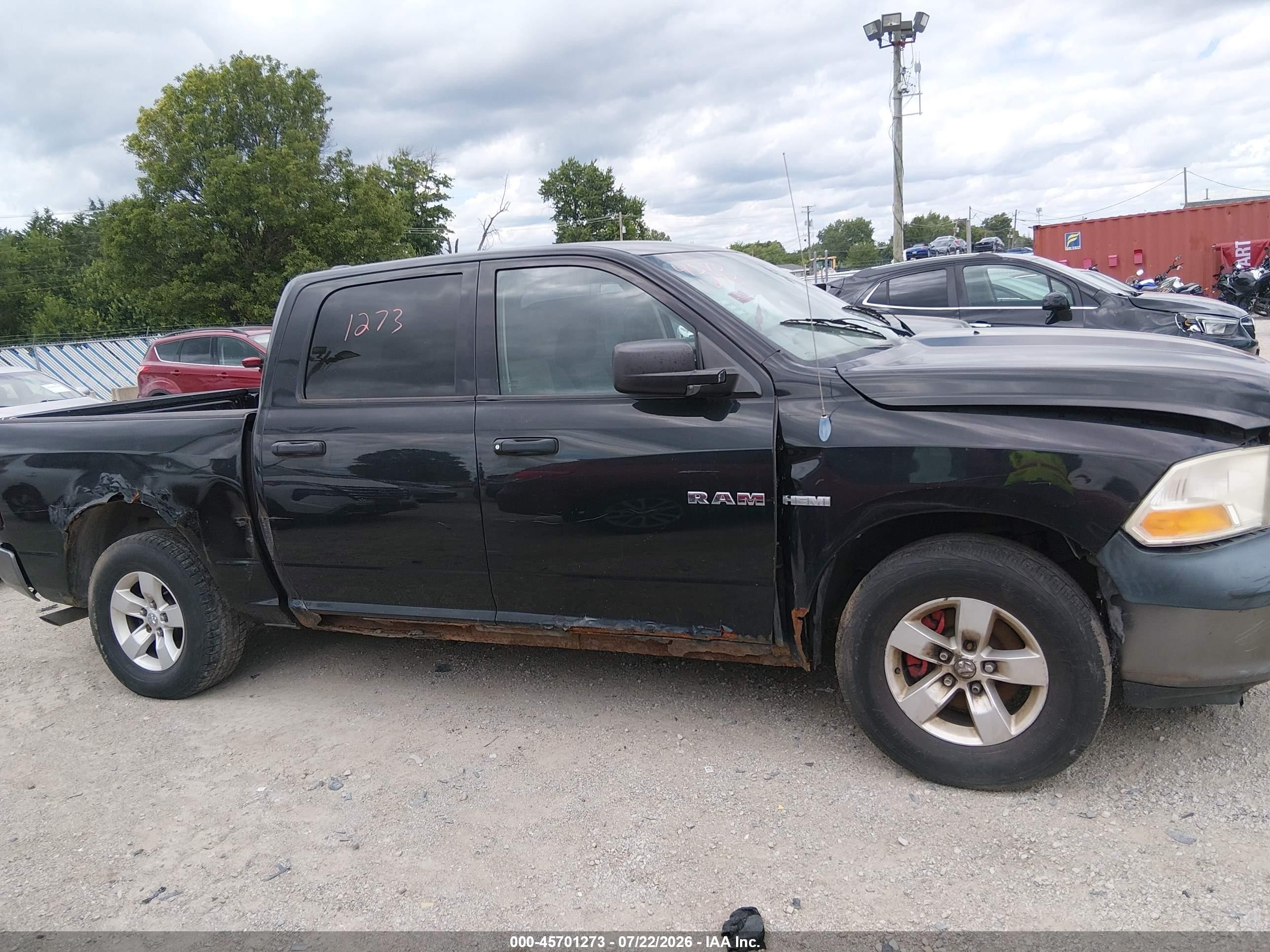 2010 Dodge Ram 1500 St Black vin: 1D7RB1CT5AS126850