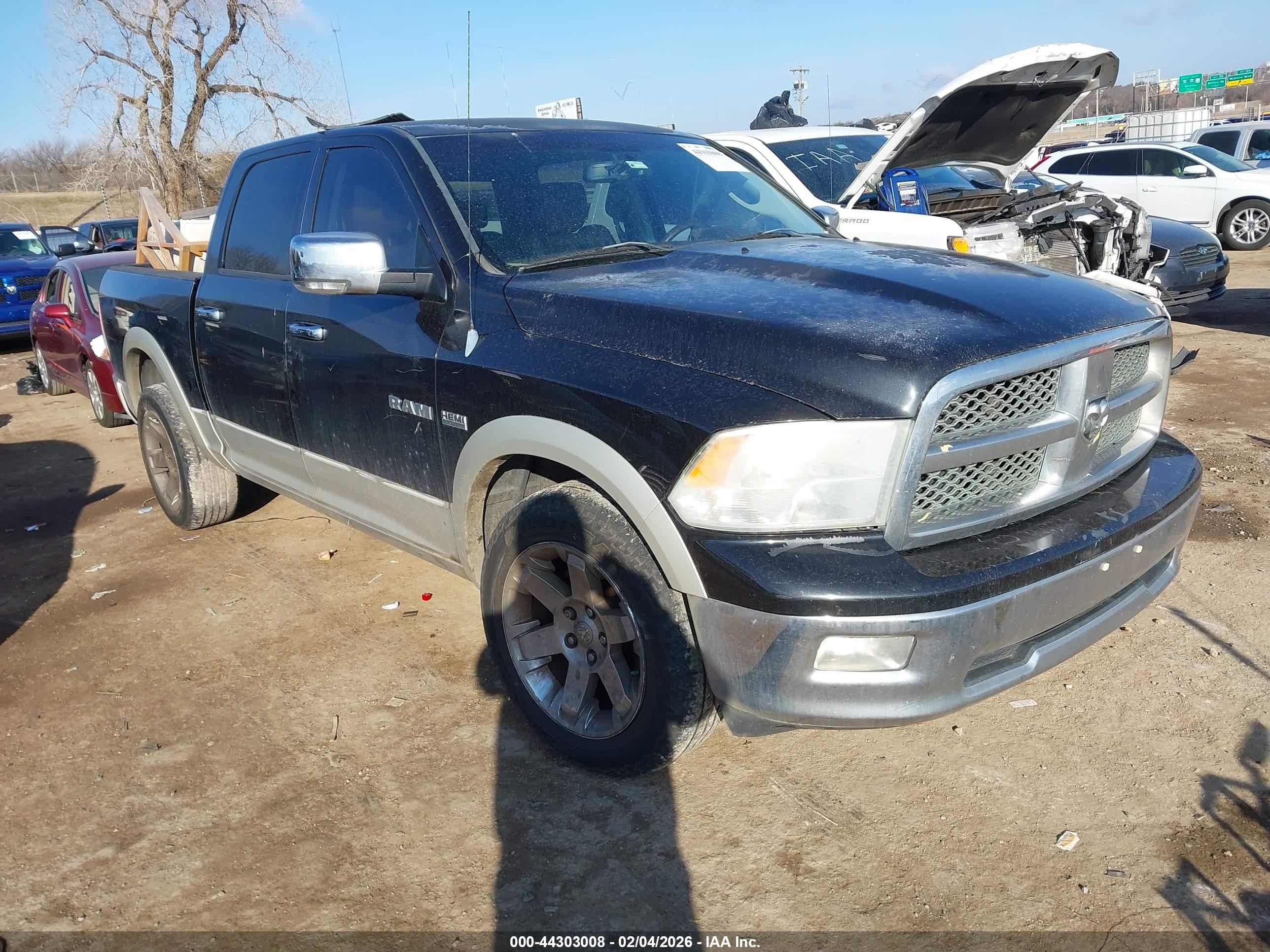 2010 Dodge Ram 1500 Laramie Black vin: 1D7RB1CT6AS213334