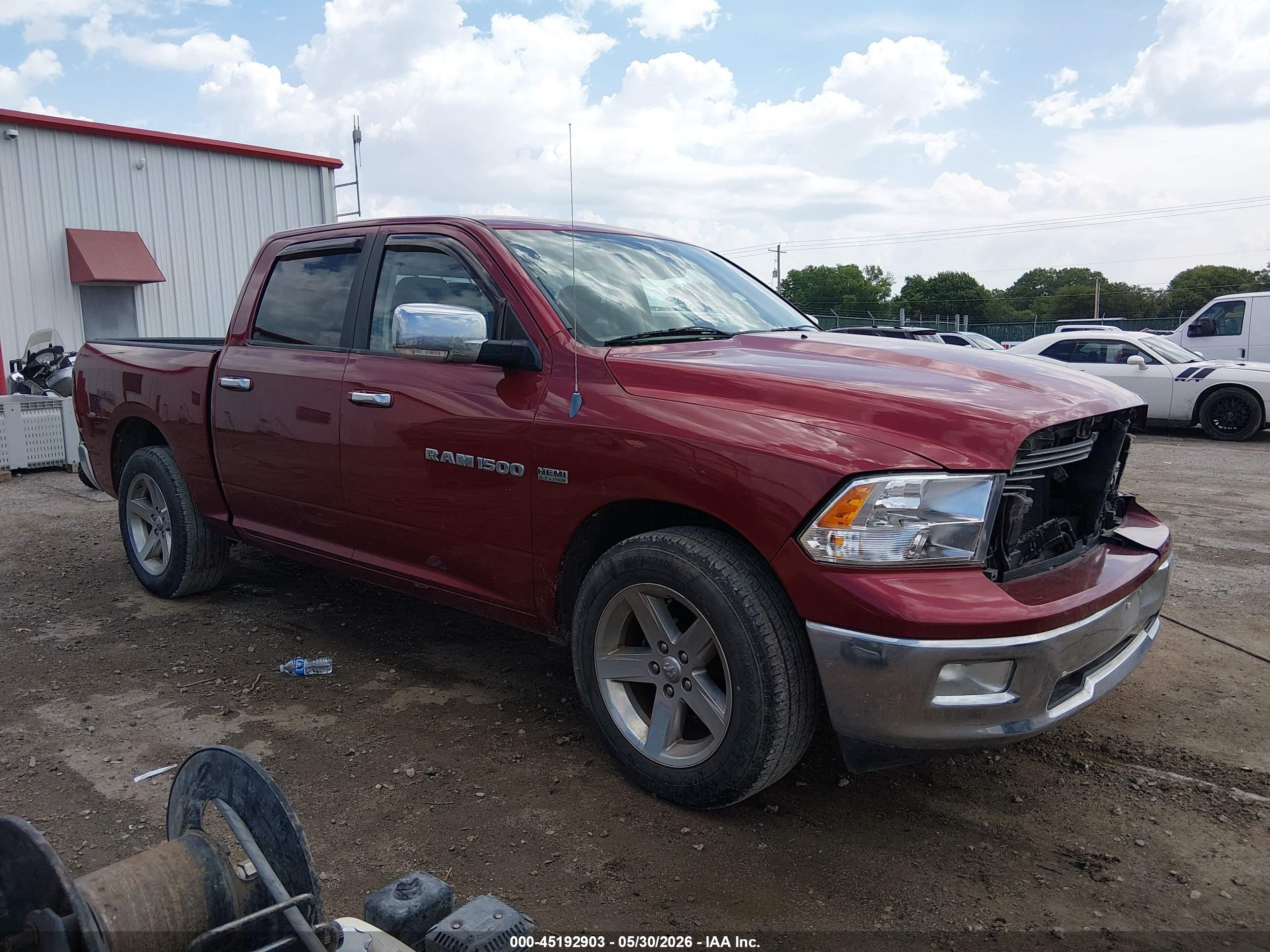 2011 Ram Ram 1500 Slt Красный vin: 1D7RB1CT6BS541676