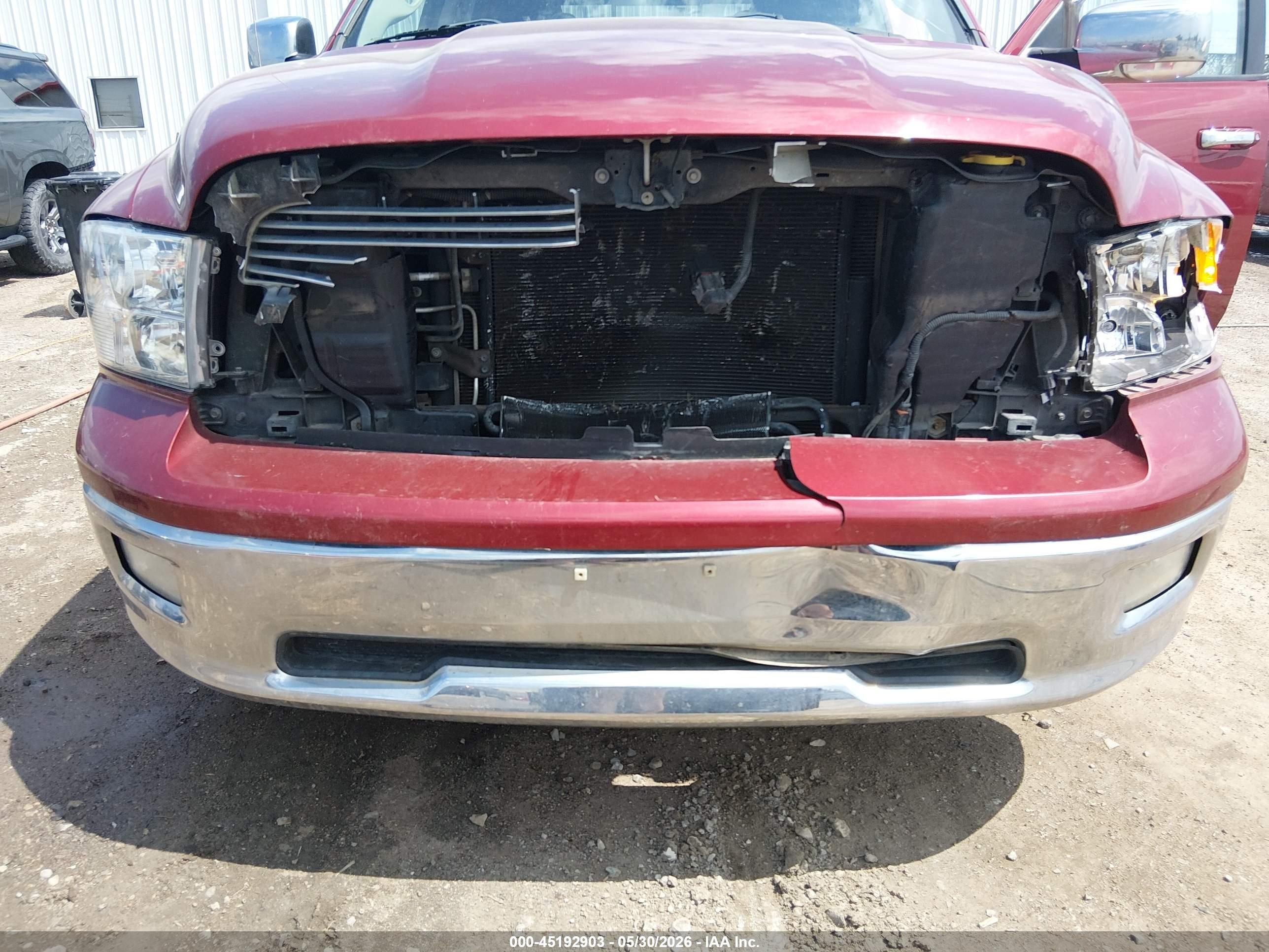 2011 Ram Ram 1500 Slt Красный vin: 1D7RB1CT6BS541676