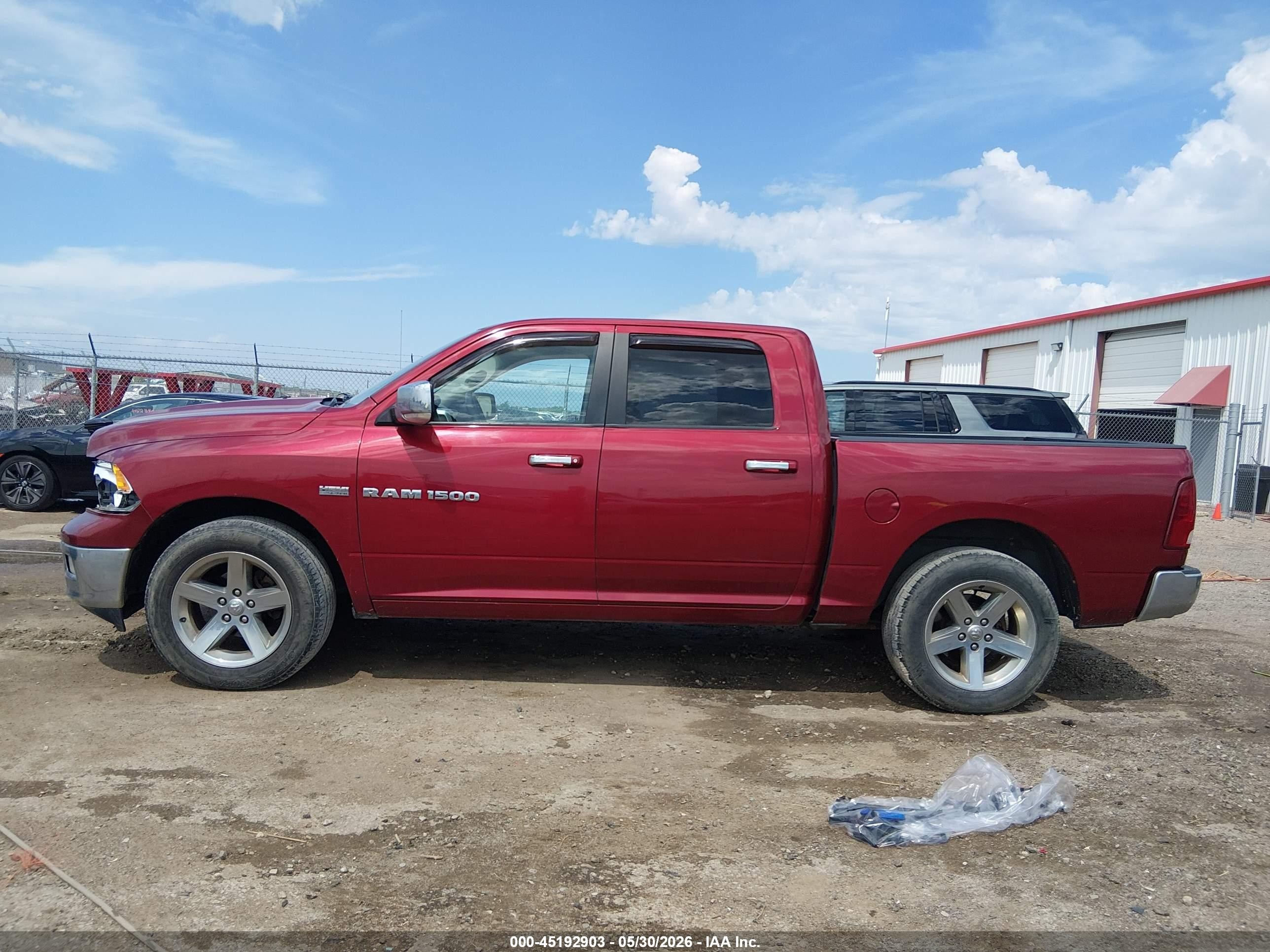 2011 Ram Ram 1500 Slt Красный vin: 1D7RB1CT6BS541676