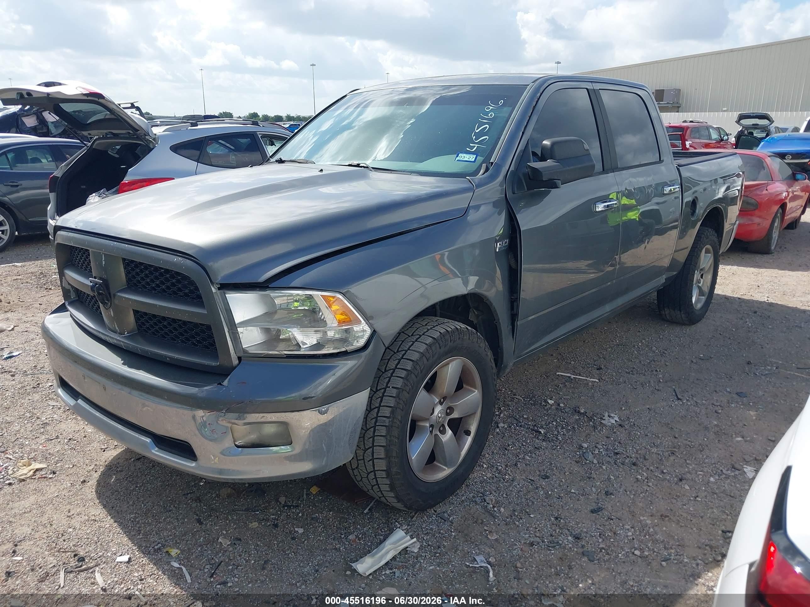 2011 Ram Ram 1500 Slt Gray vin: 1D7RB1CT6BS574032