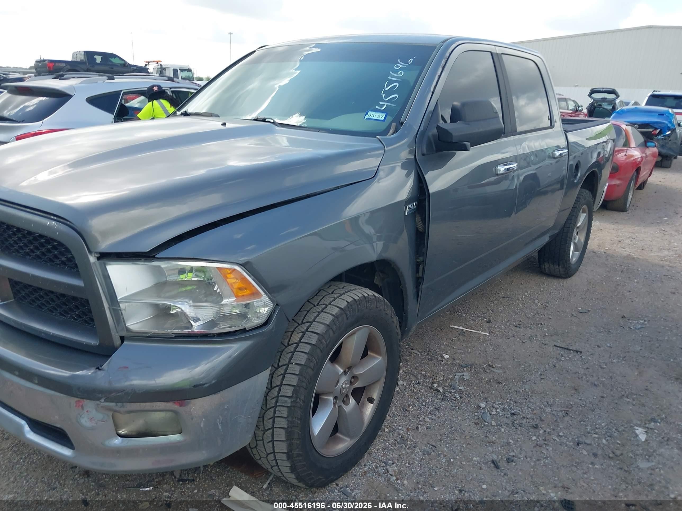 2011 Ram Ram 1500 Slt Gray vin: 1D7RB1CT6BS574032