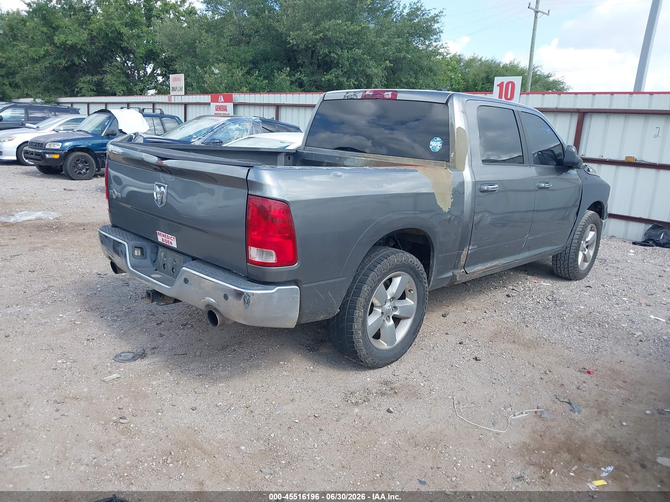 2011 Ram Ram 1500 Slt Gray vin: 1D7RB1CT6BS574032