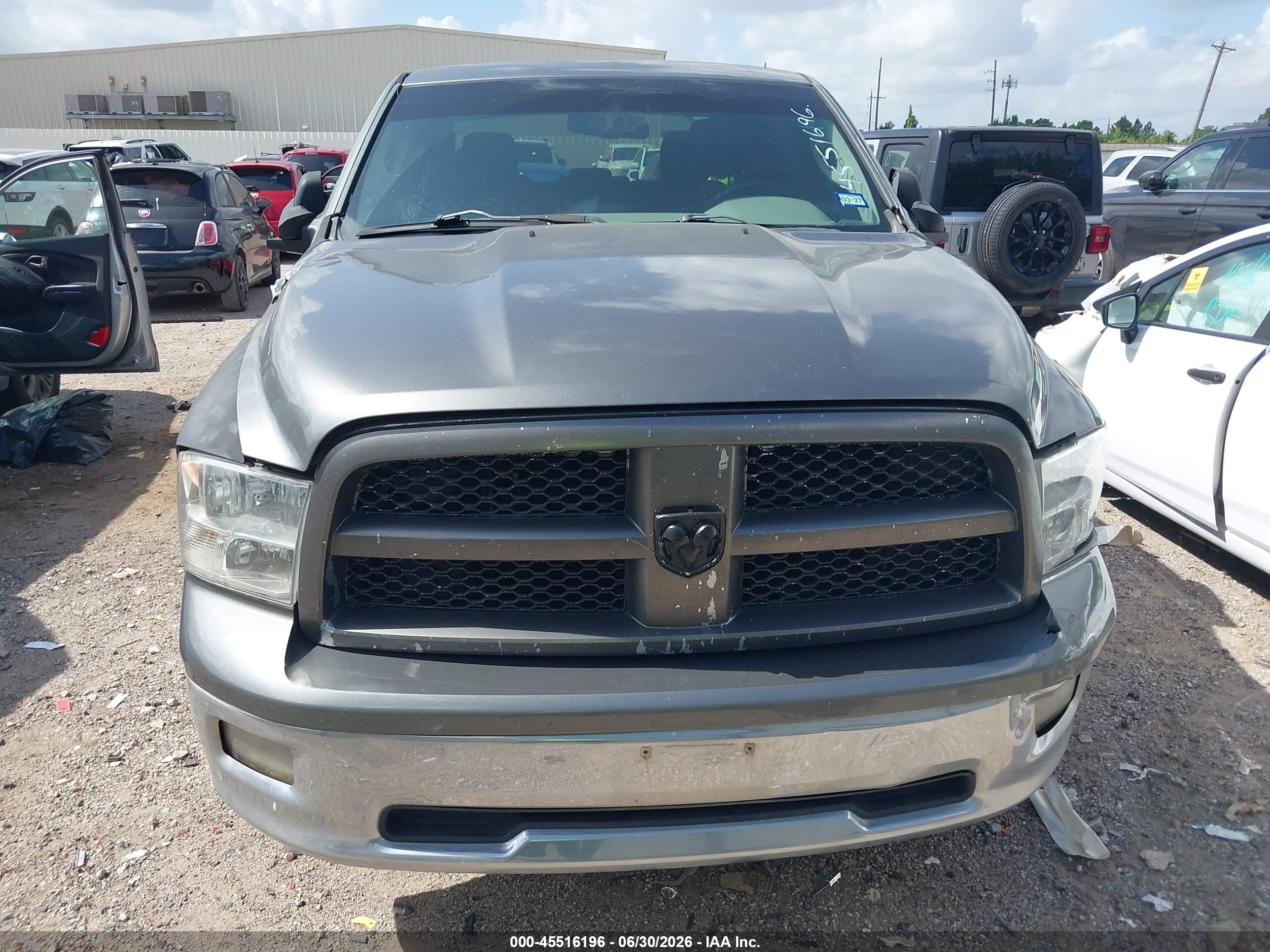 2011 Ram Ram 1500 Slt Gray vin: 1D7RB1CT6BS574032