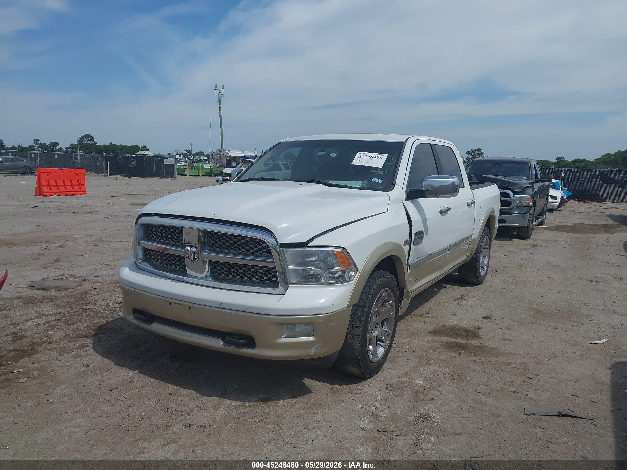 2011 Ram 1500 Laramie Longhorn Edition White vin: 1D7RB1CT7BS599411