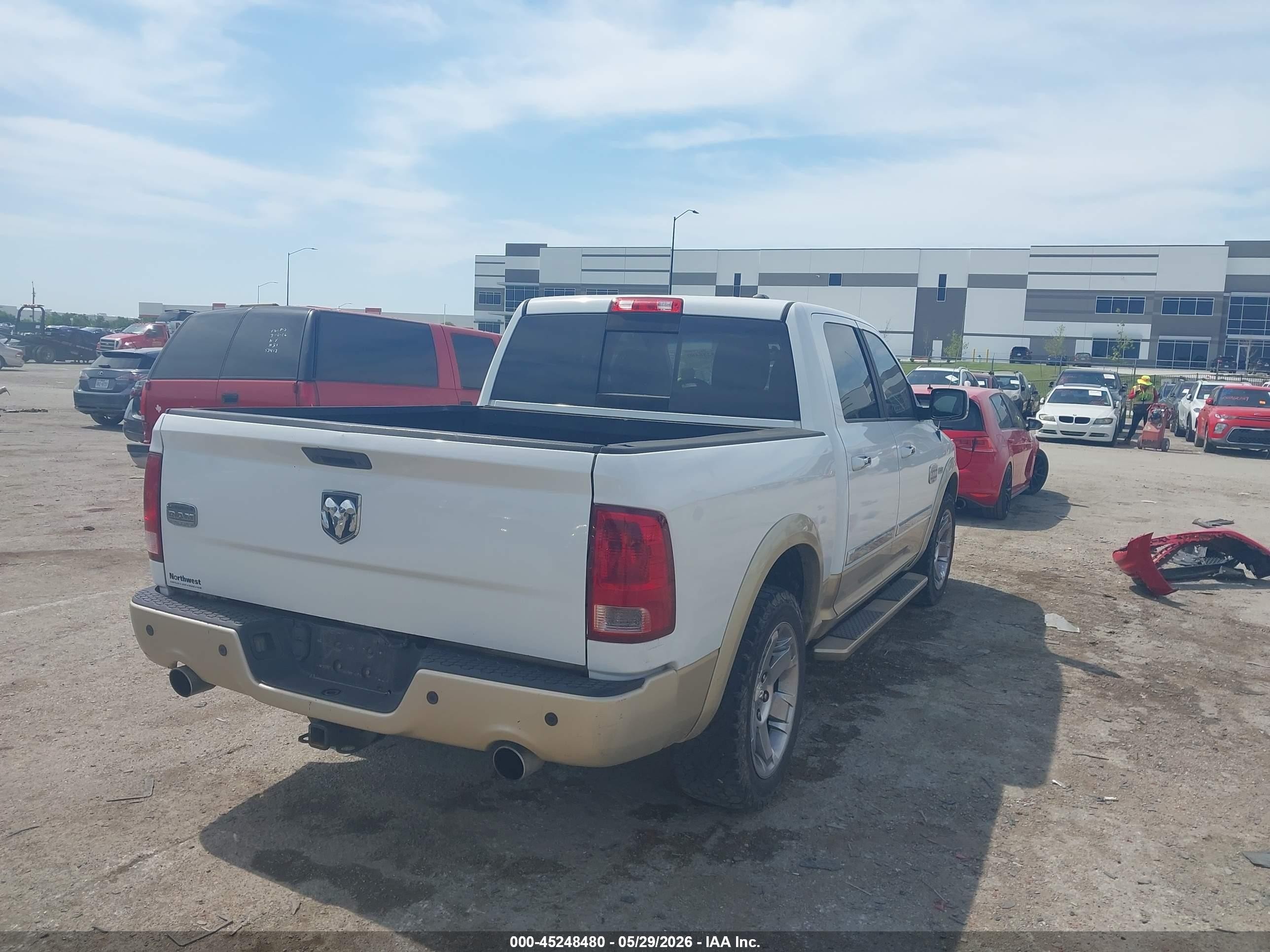 2011 Ram 1500 Laramie Longhorn Edition White vin: 1D7RB1CT7BS599411
