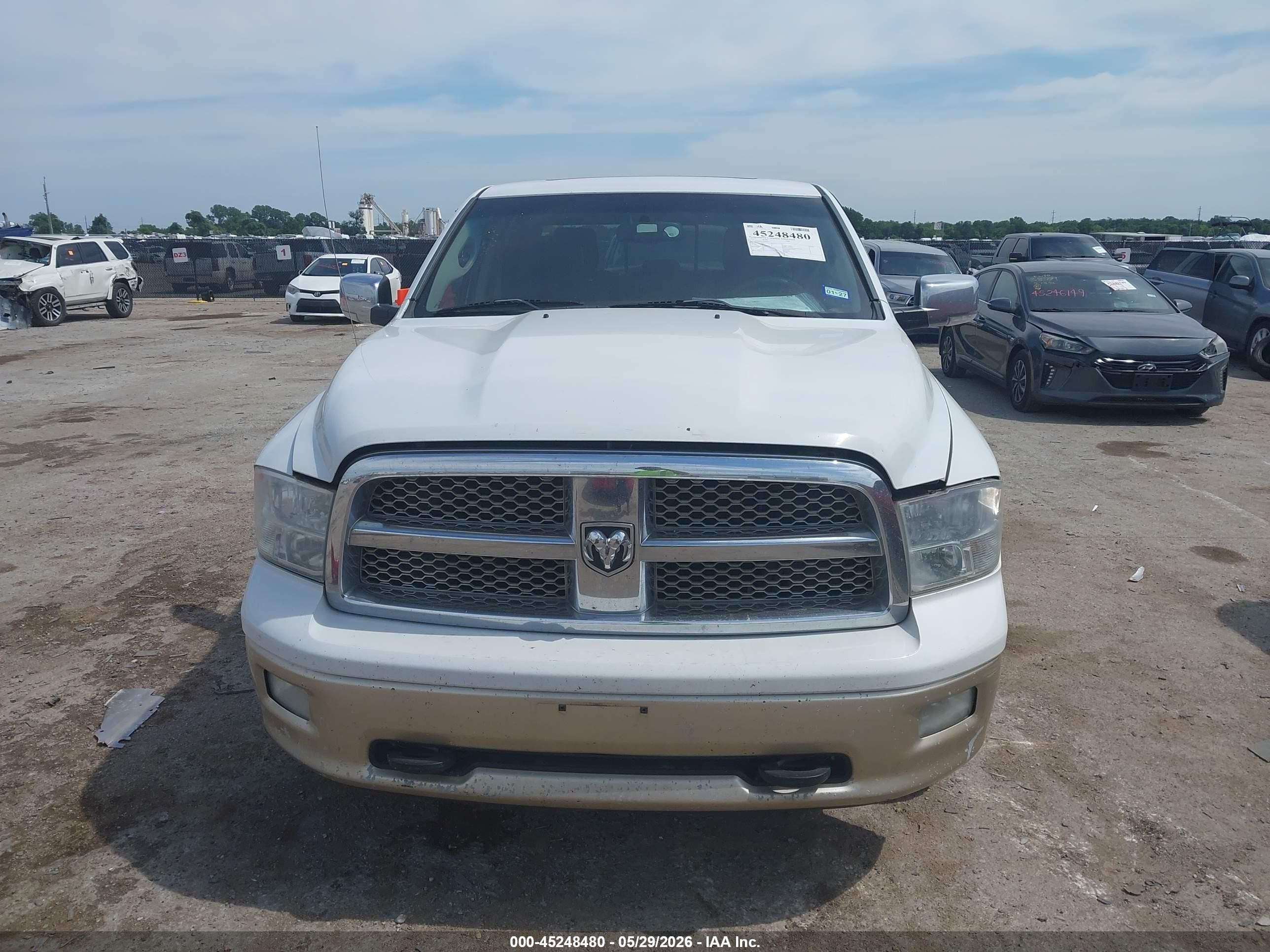 2011 Ram 1500 Laramie Longhorn Edition White vin: 1D7RB1CT7BS599411