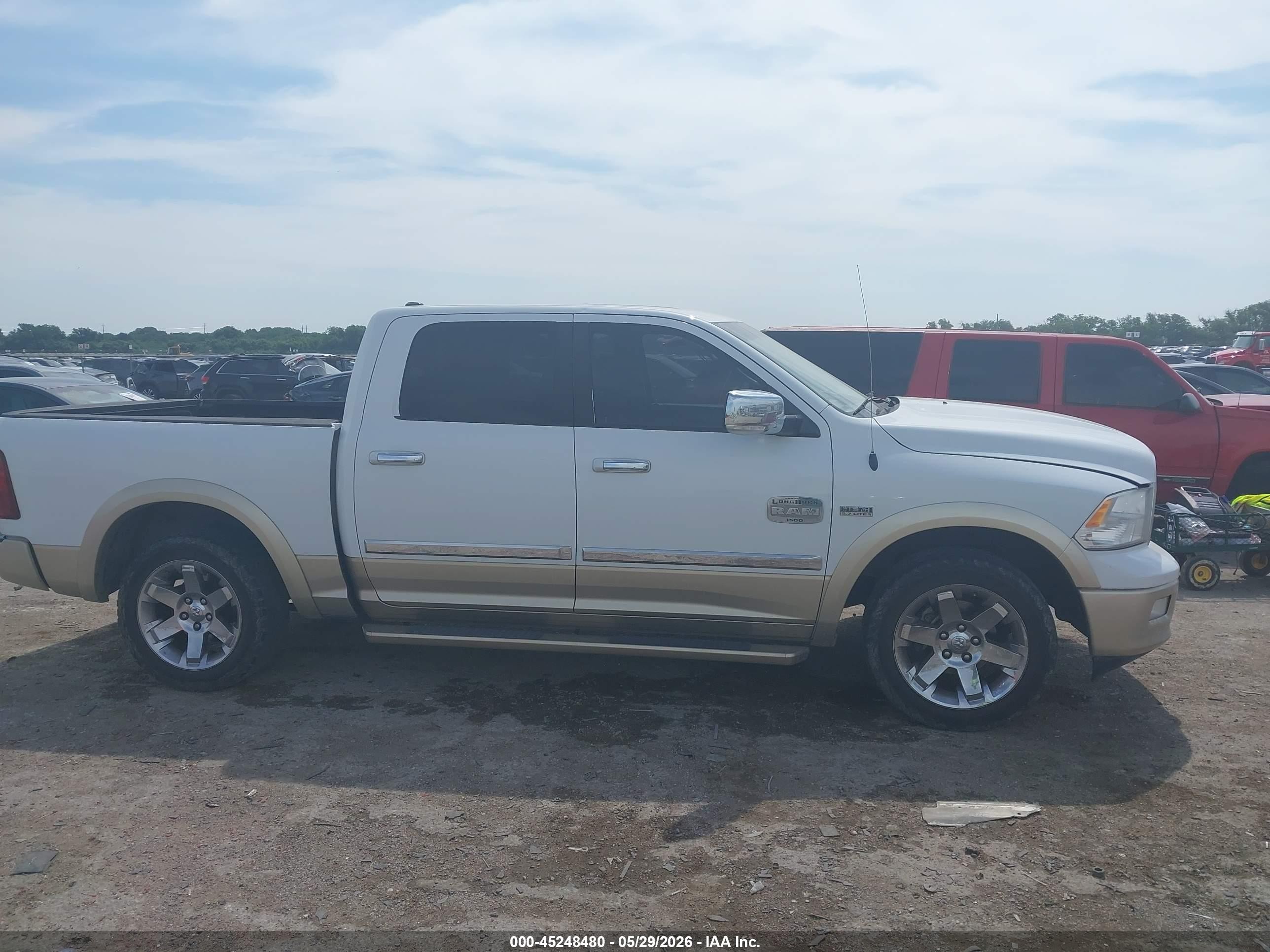 2011 Ram 1500 Laramie Longhorn Edition White vin: 1D7RB1CT7BS599411