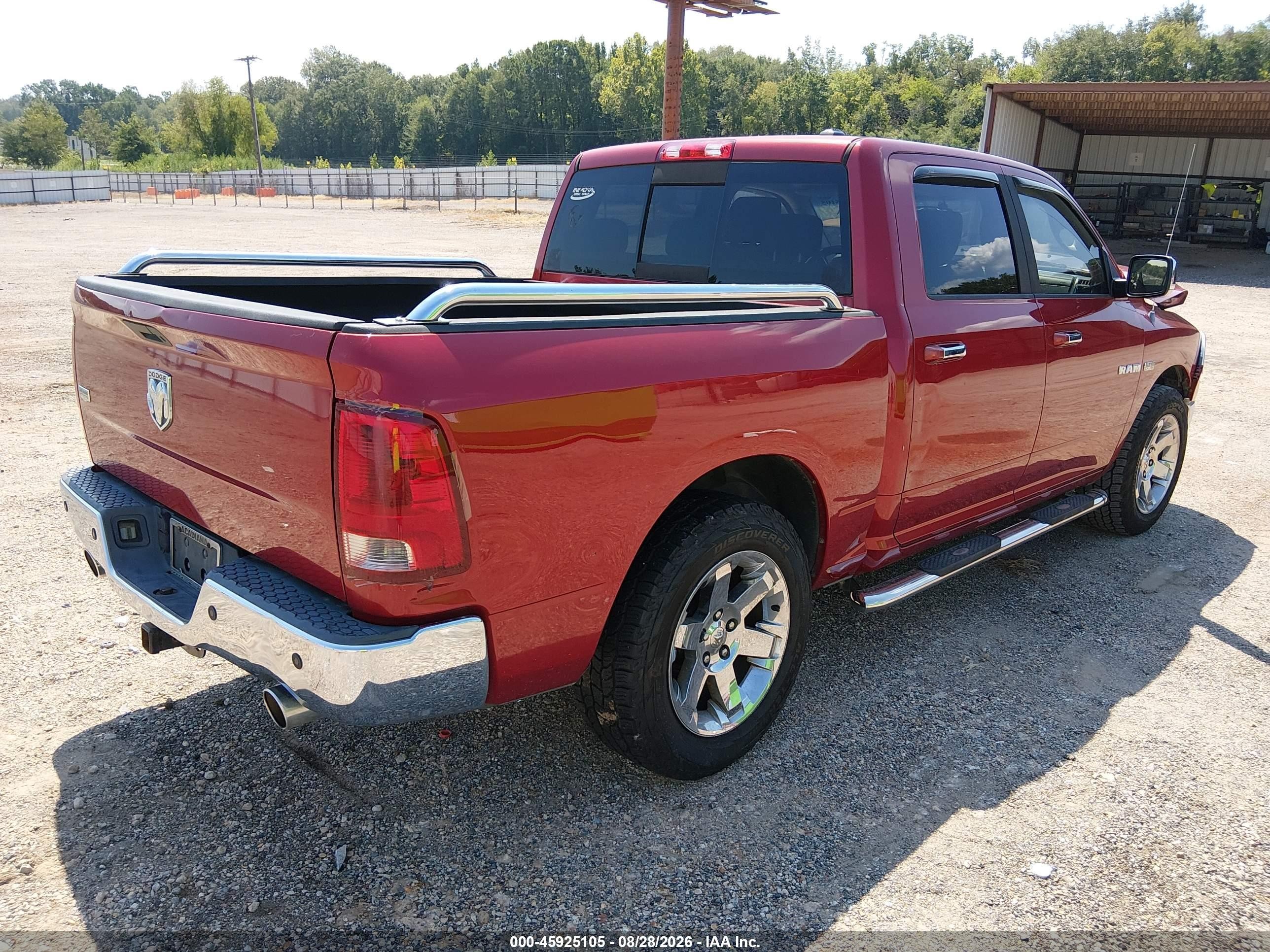 2010 Dodge Ram 1500 Laramie Red vin: 1D7RB1CT8AS242074