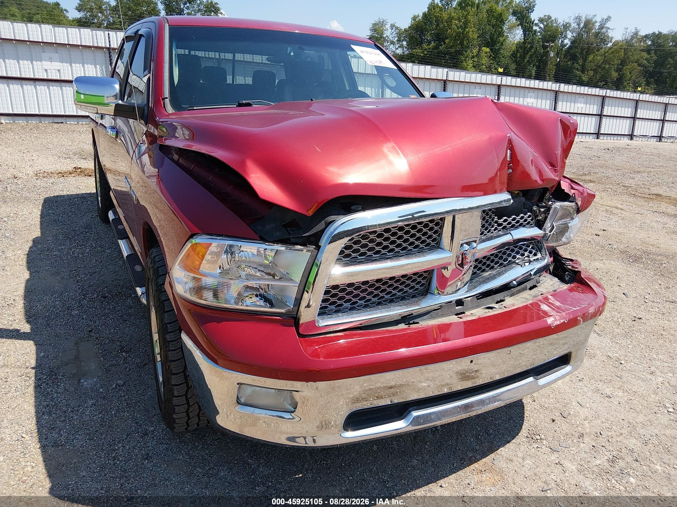 2010 Dodge Ram 1500 Laramie Red vin: 1D7RB1CT8AS242074