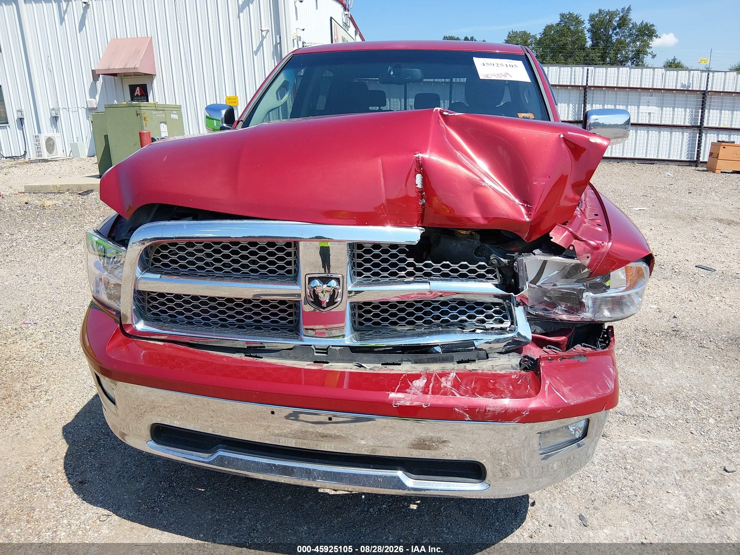 2010 Dodge Ram 1500 Laramie Red vin: 1D7RB1CT8AS242074