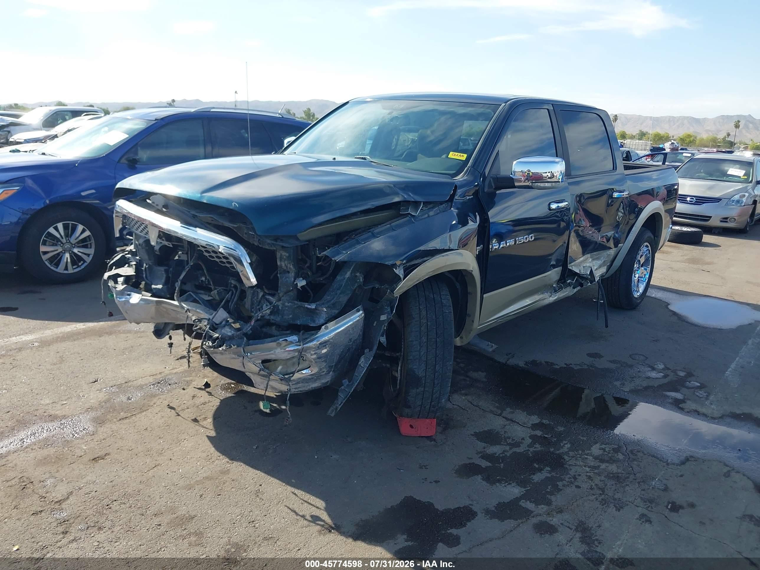 2011 Ram Ram 1500 Laramie Green vin: 1D7RB1CT8BS529920
