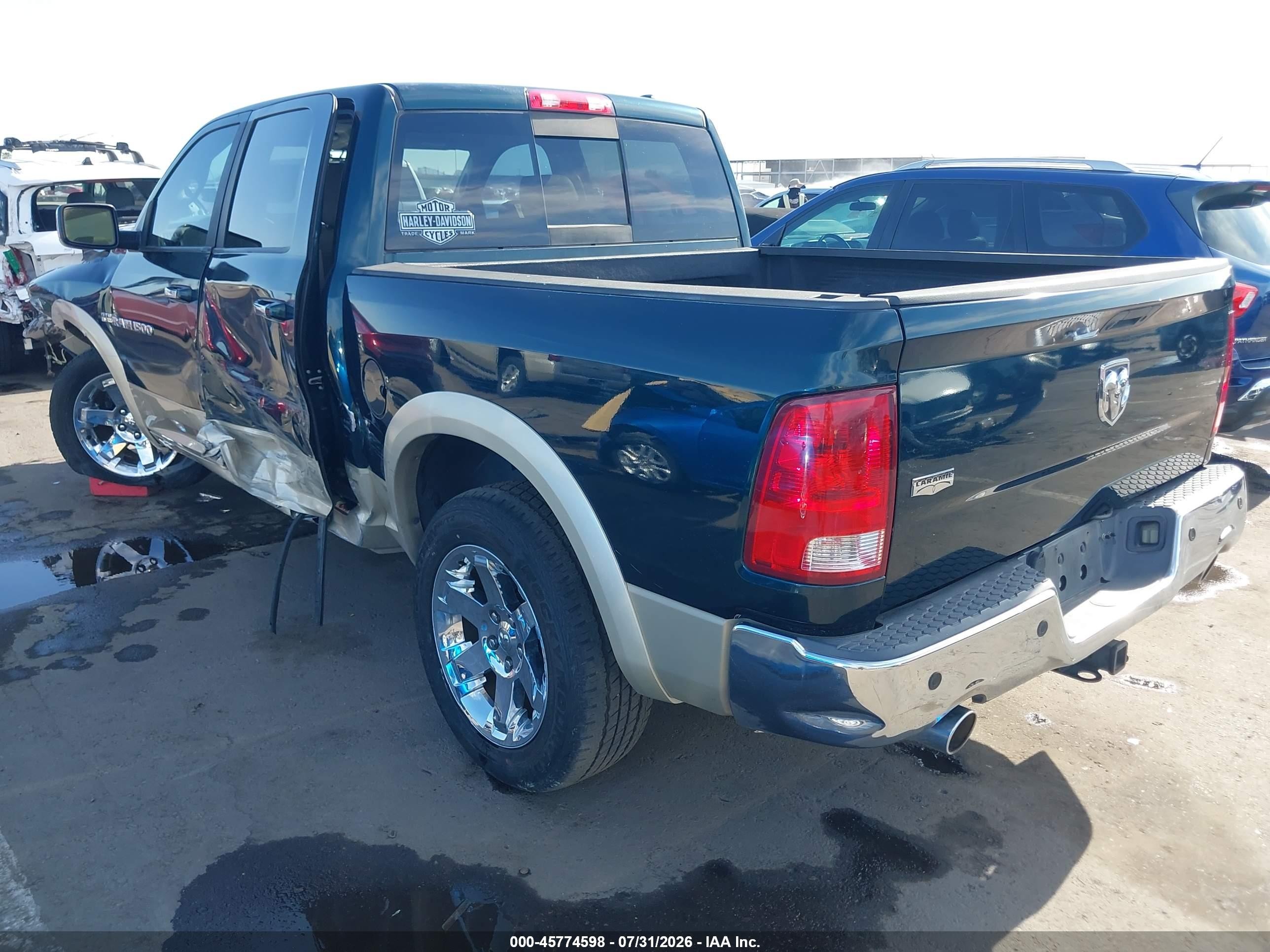 2011 Ram Ram 1500 Laramie Green vin: 1D7RB1CT8BS529920