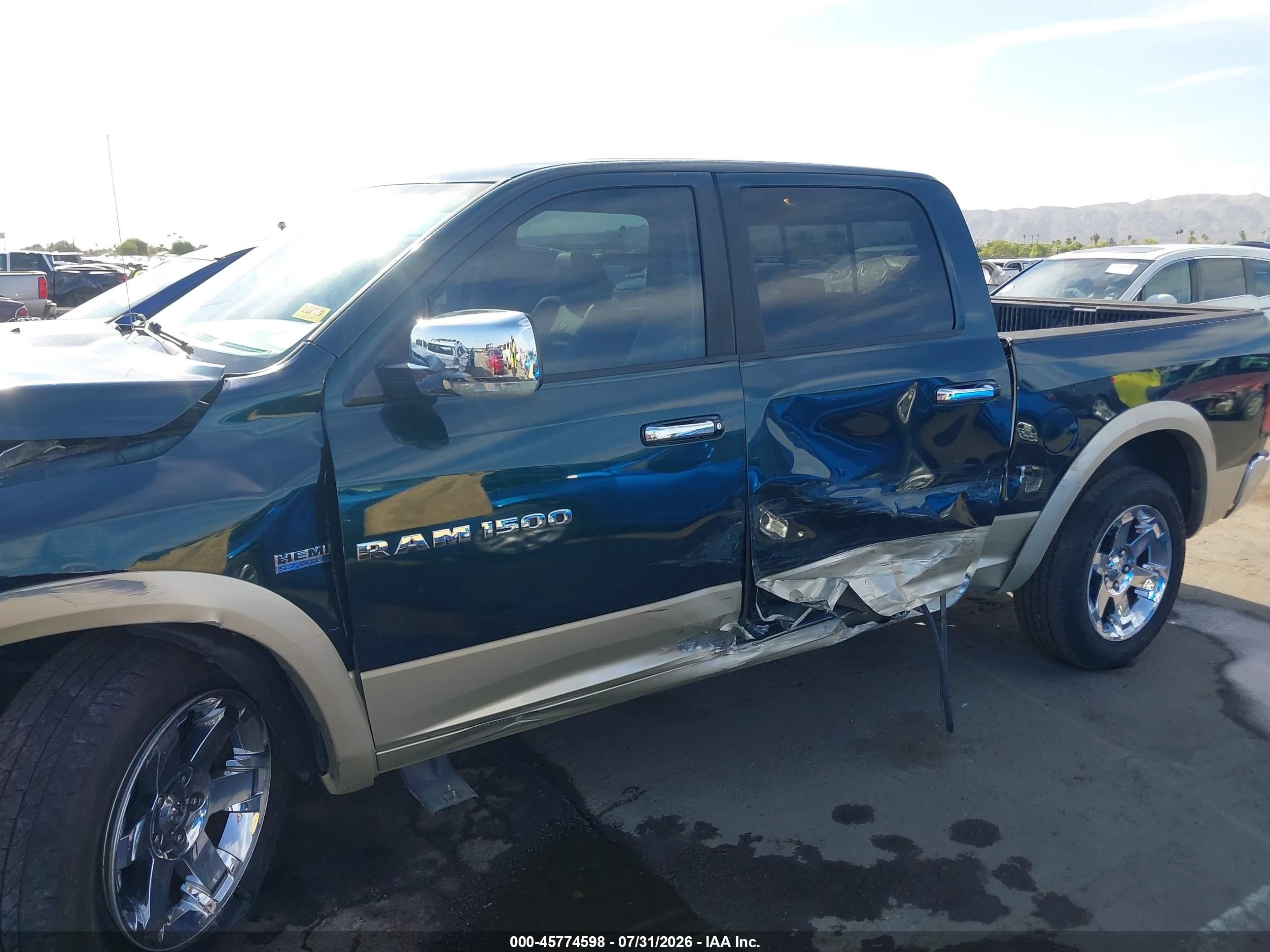 2011 Ram Ram 1500 Laramie Green vin: 1D7RB1CT8BS529920