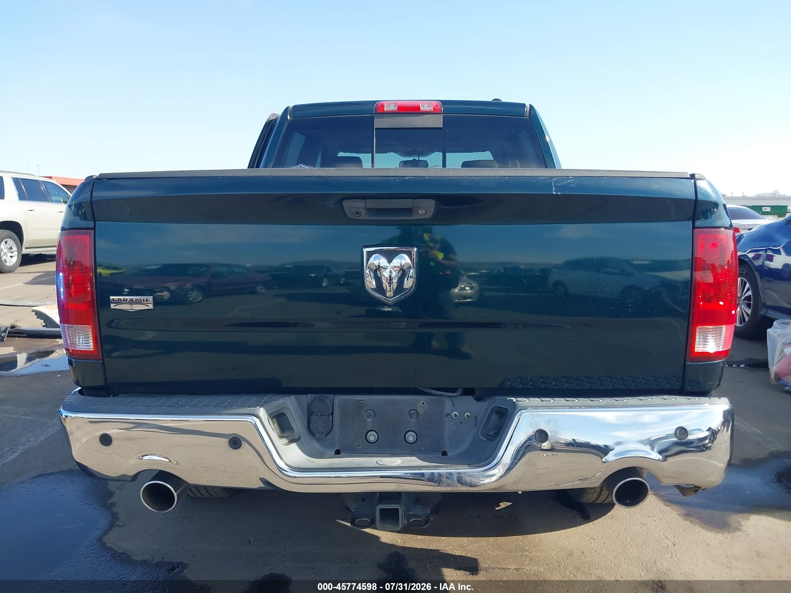 2011 Ram Ram 1500 Laramie Green vin: 1D7RB1CT8BS529920
