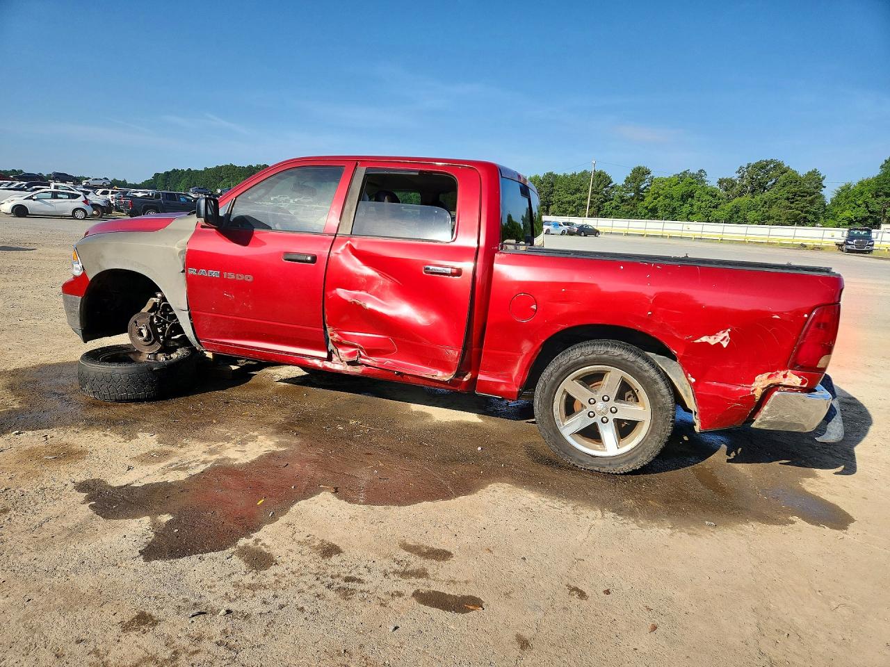 2010 Dodge Ram 1500 Red vin: 1D7RB1CT9AS178434