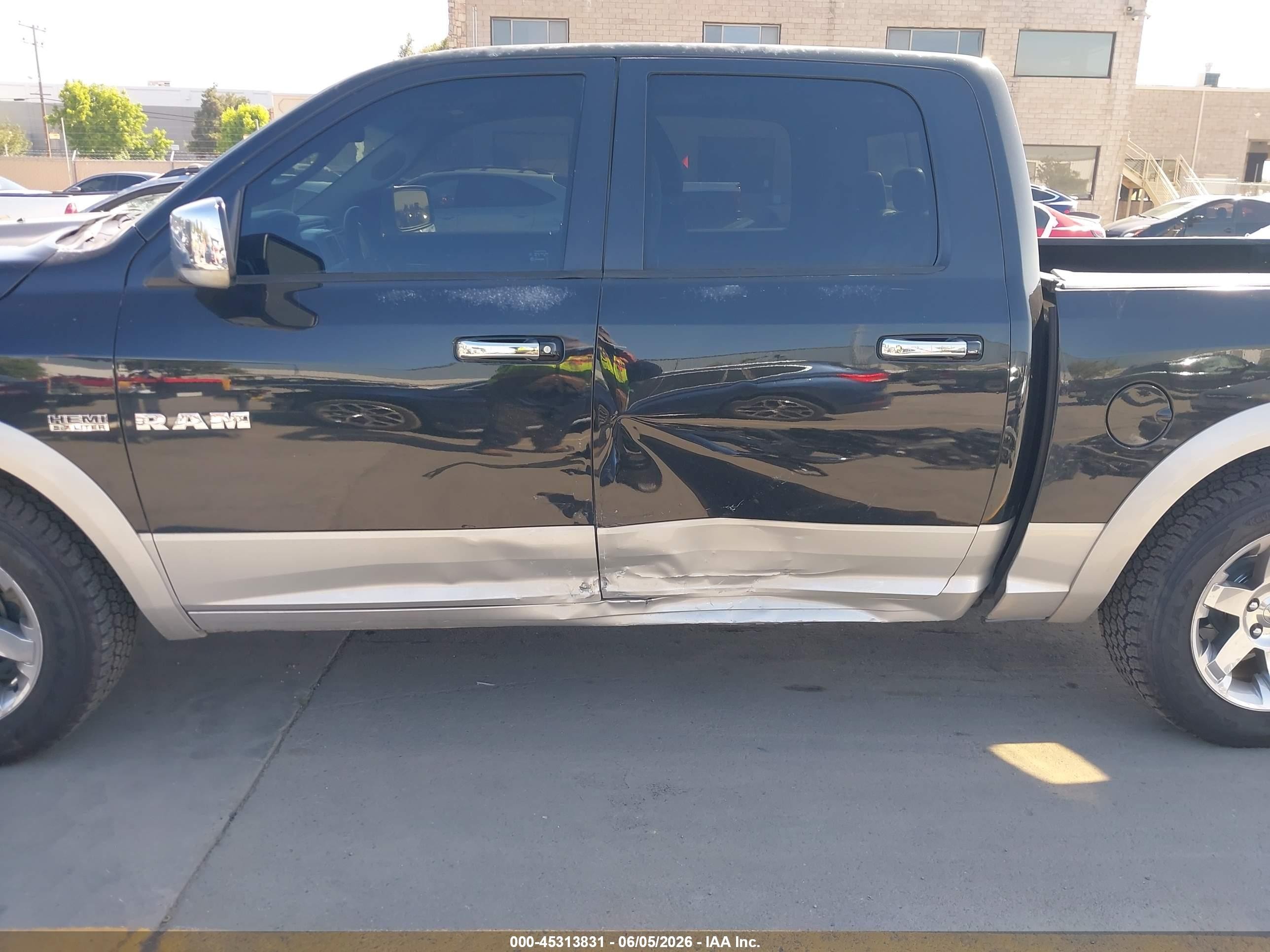 2010 Dodge Ram 1500 Laramie Black vin: 1D7RB1CT9AS246120