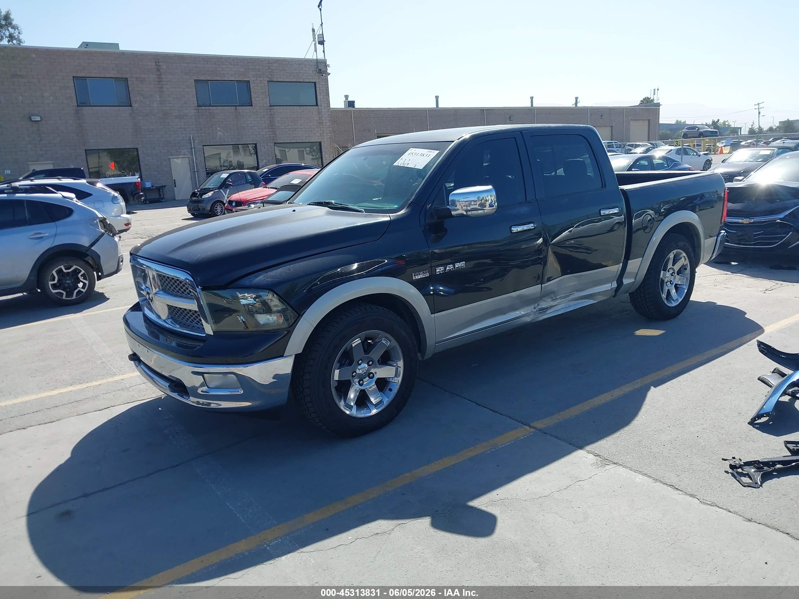 2010 Dodge Ram 1500 Laramie Black vin: 1D7RB1CT9AS246120