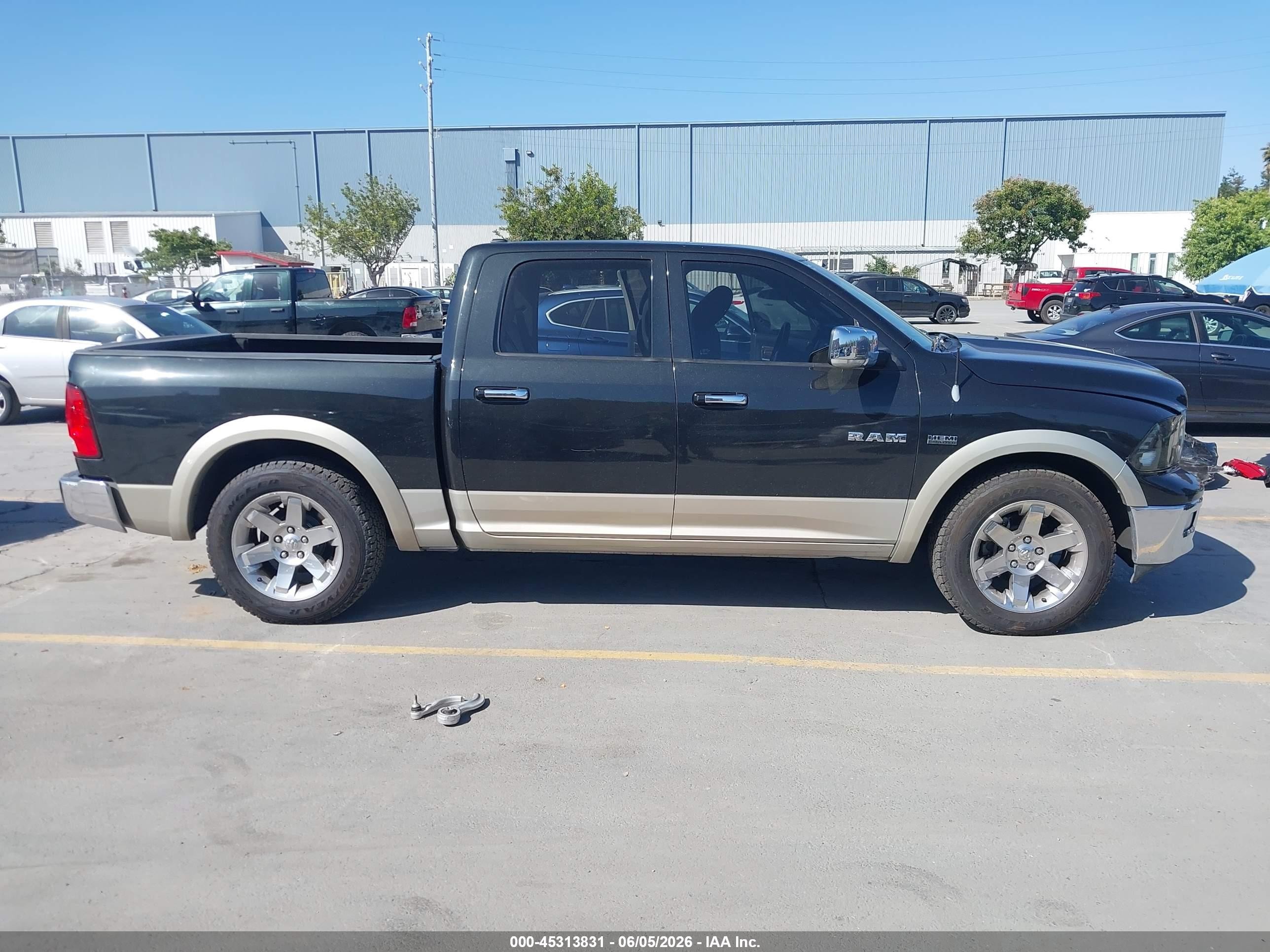 2010 Dodge Ram 1500 Laramie Black vin: 1D7RB1CT9AS246120