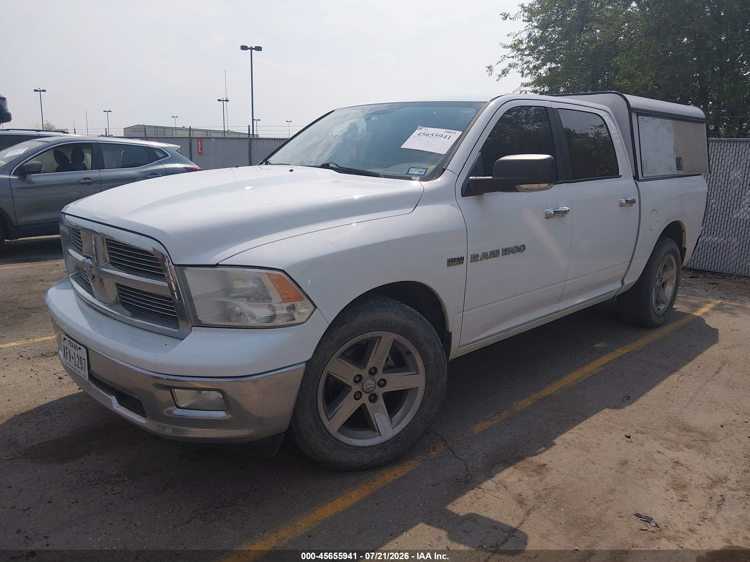 2011 Ram Ram 1500 Slt White vin: 1D7RB1CT9BS629220