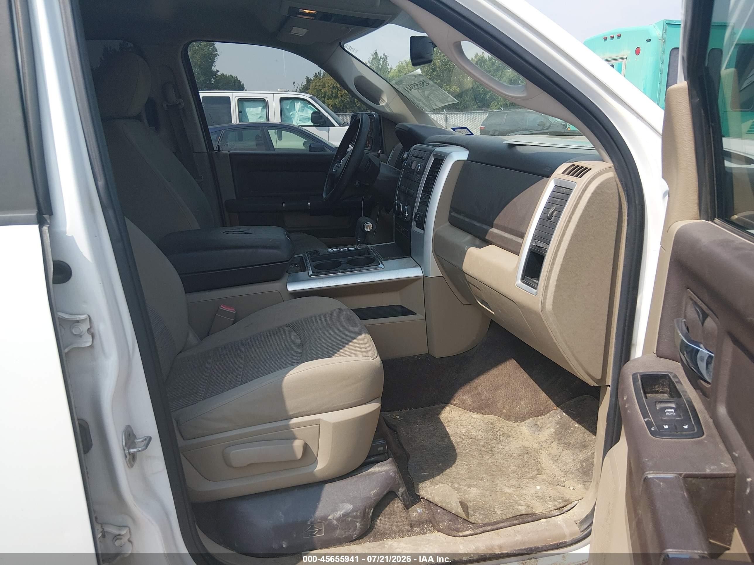 2011 Ram Ram 1500 Slt White vin: 1D7RB1CT9BS629220