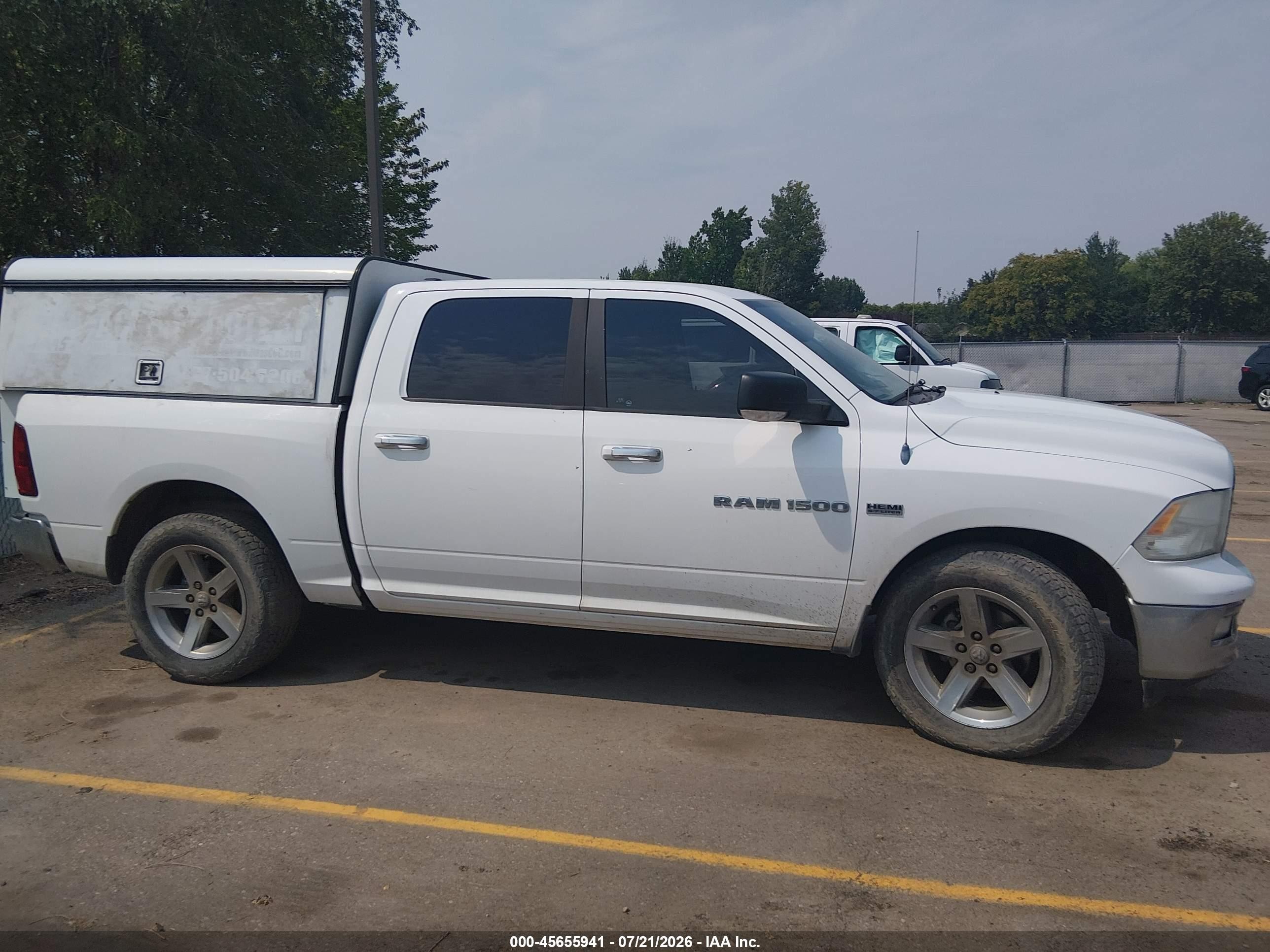 2011 Ram Ram 1500 Slt White vin: 1D7RB1CT9BS629220