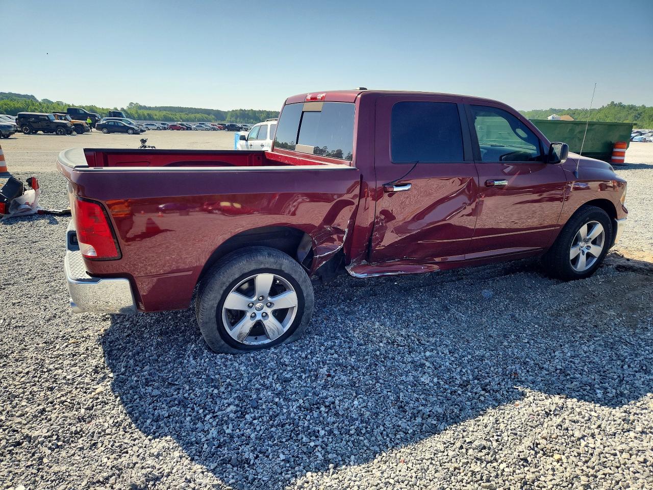 2010 Dodge Ram 1500 Burgundy vin: 1D7RB1CTXAS100373