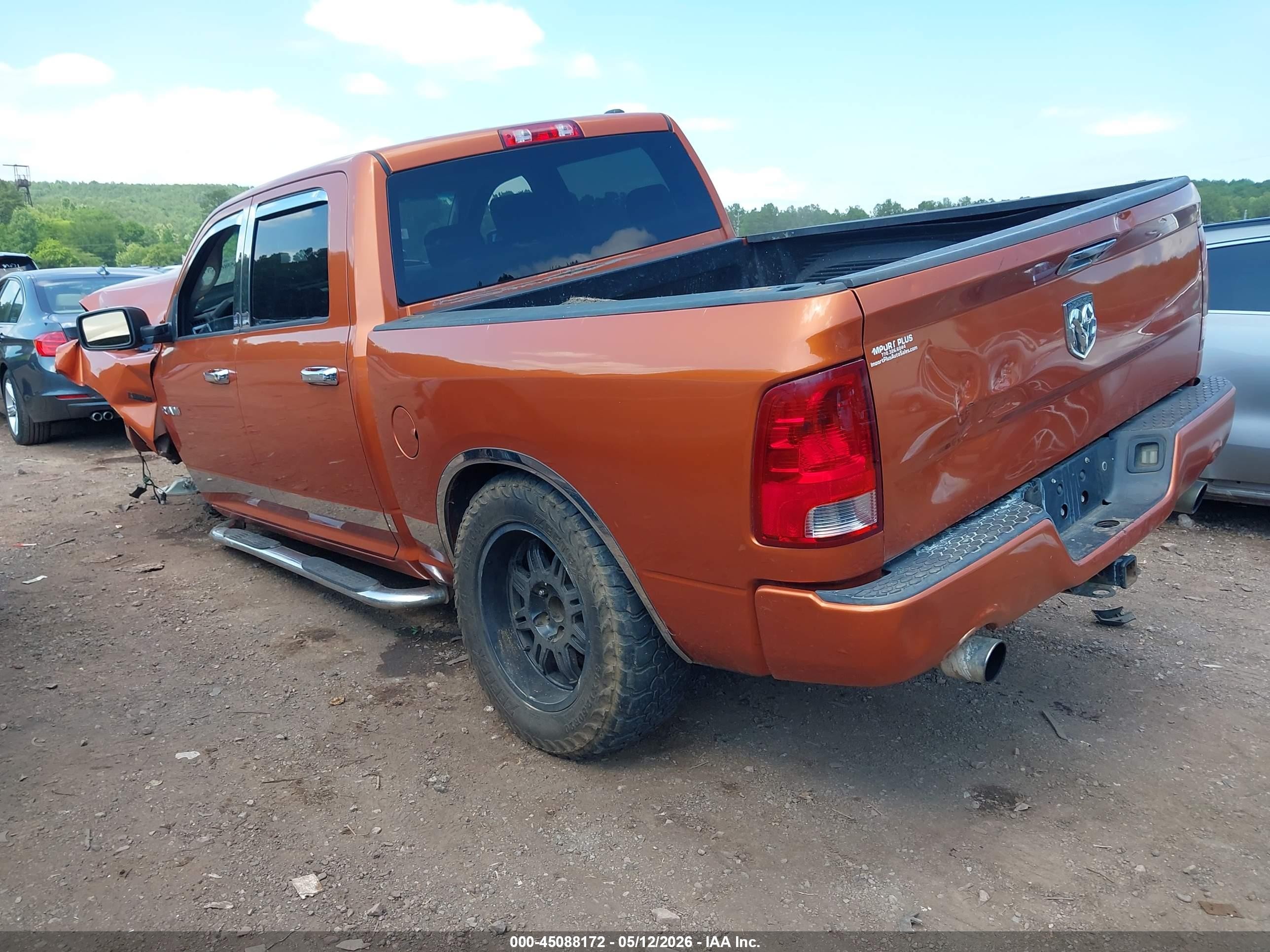 2010 Dodge Ram 1500 Slt/sport/trx Orange vin: 1D7RB1CTXAS179818