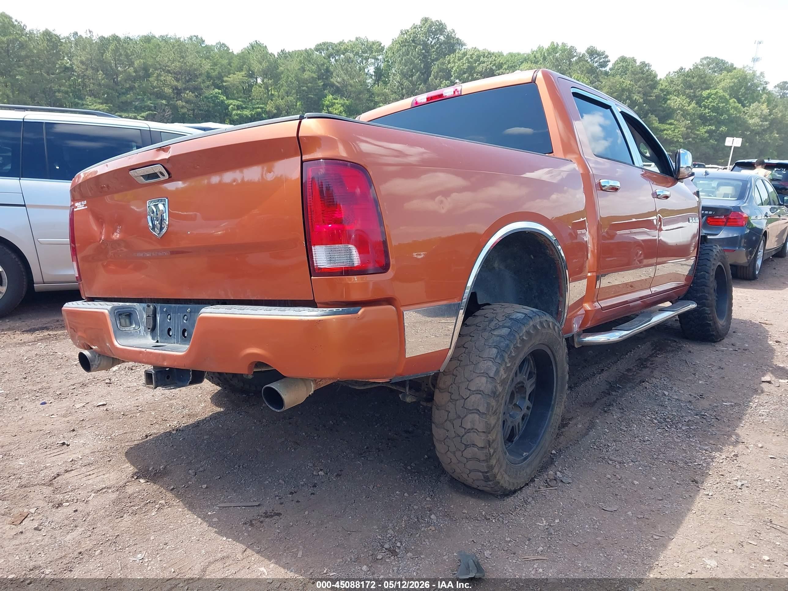 2010 Dodge Ram 1500 Slt/sport/trx Orange vin: 1D7RB1CTXAS179818