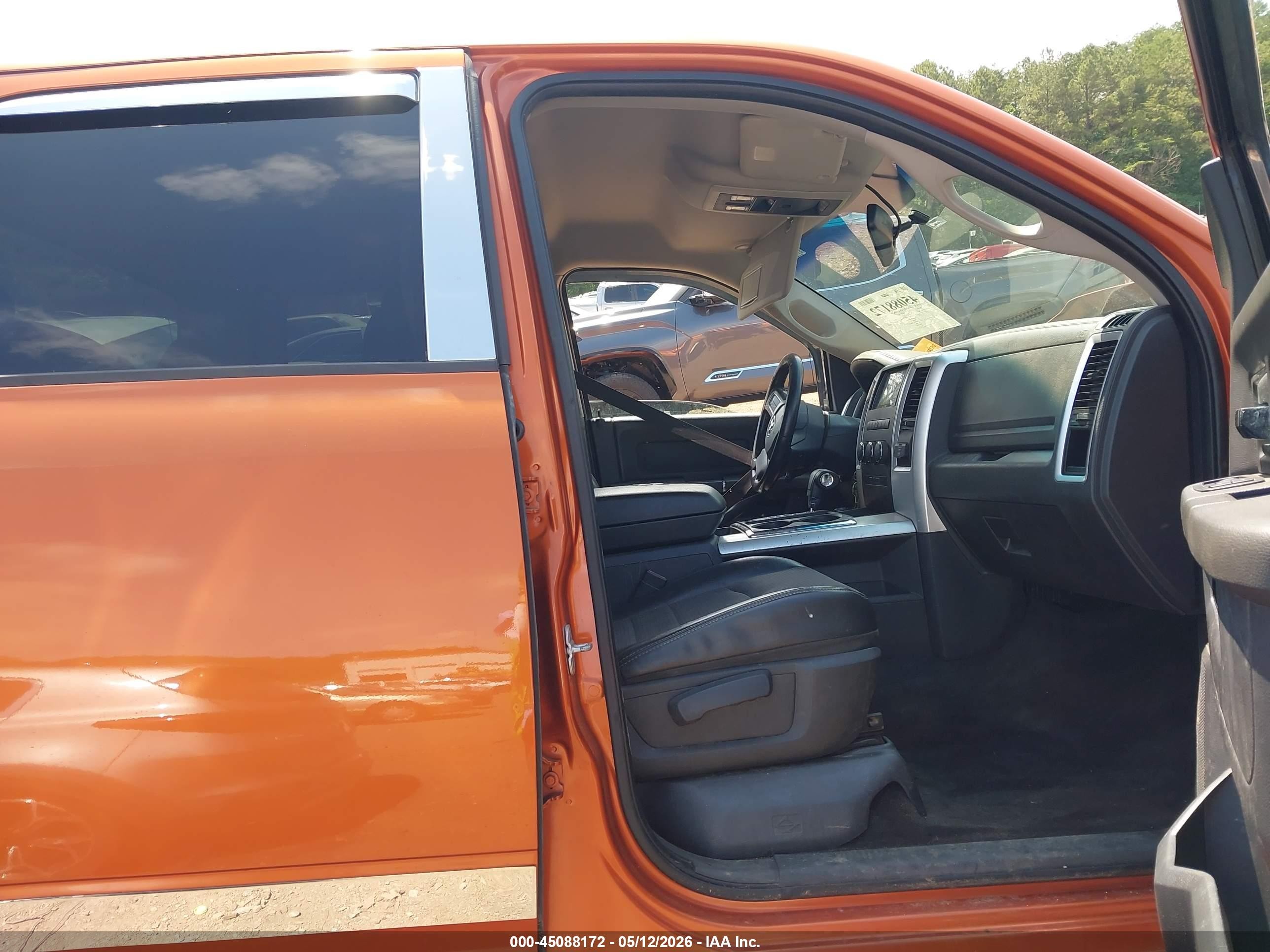 2010 Dodge Ram 1500 Slt/sport/trx Orange vin: 1D7RB1CTXAS179818