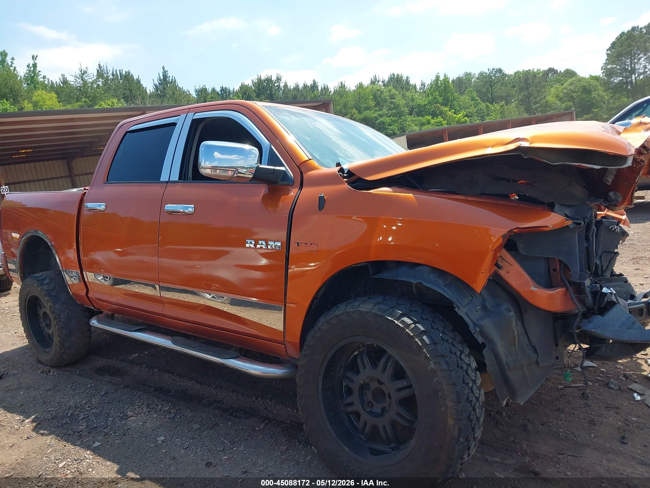 2010 Dodge Ram 1500 Slt/sport/trx Orange vin: 1D7RB1CTXAS179818