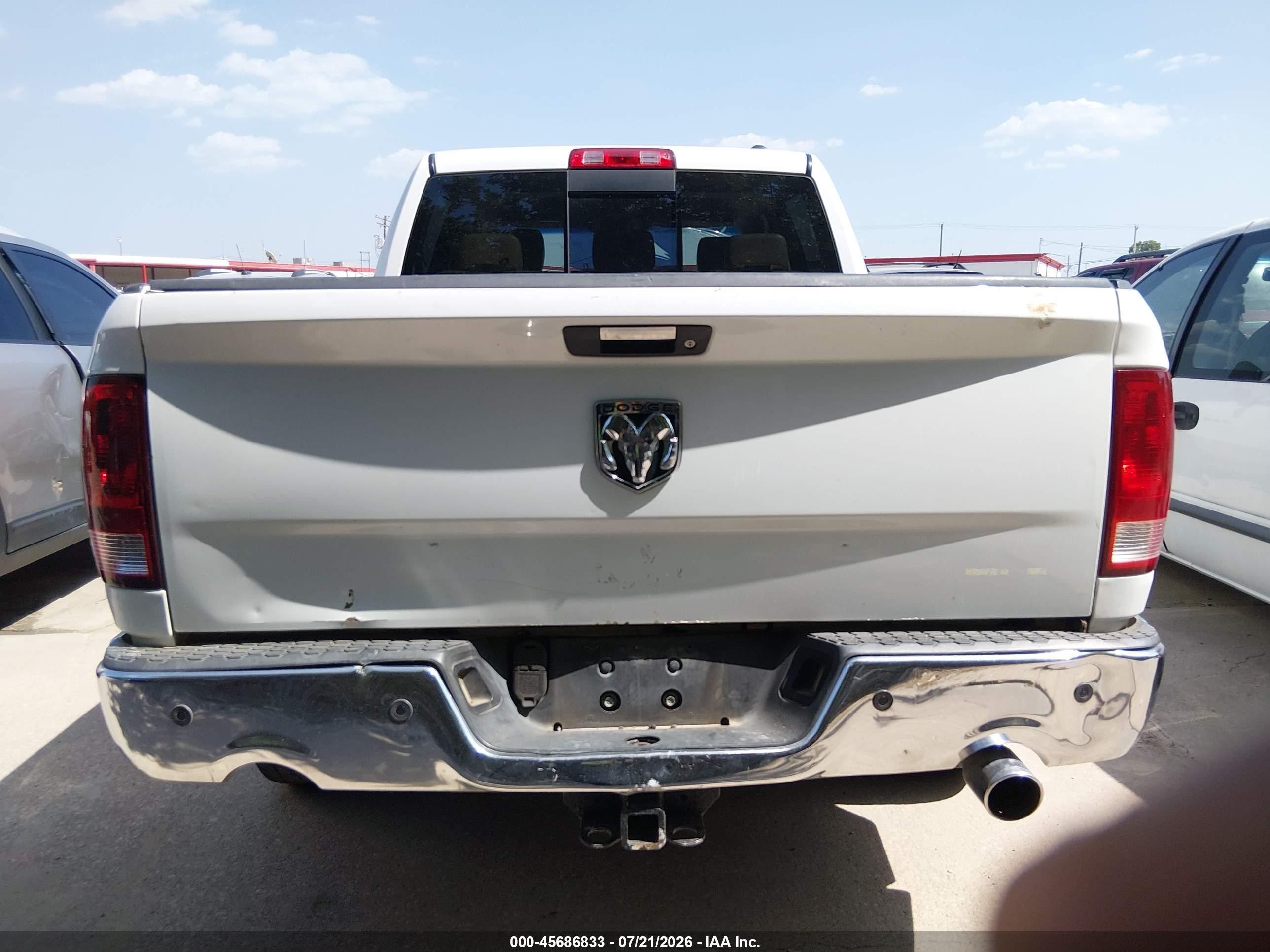 2010 Dodge Ram 1500 Laramie White vin: 1D7RB1CTXAS238561