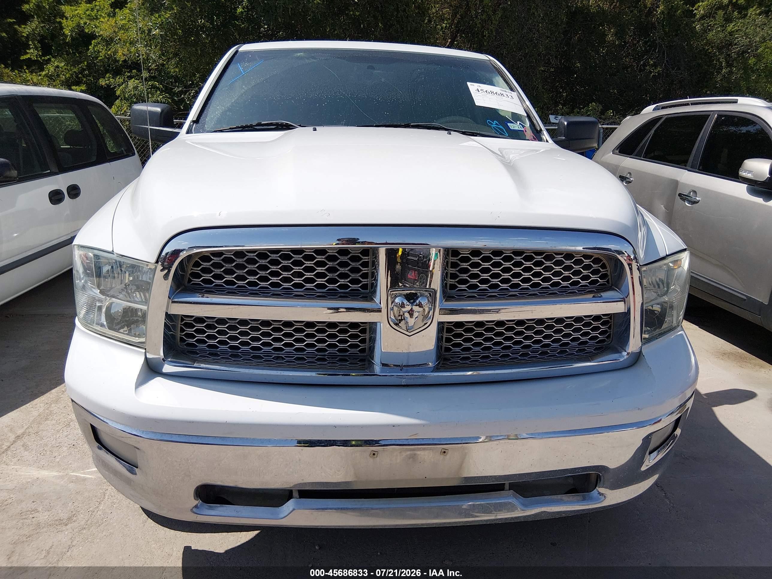 2010 Dodge Ram 1500 Laramie White vin: 1D7RB1CTXAS238561
