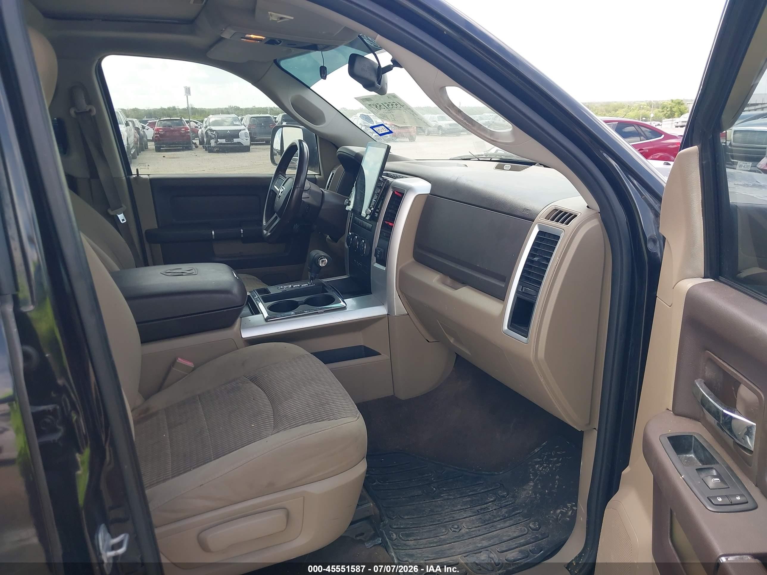 2011 Ram Ram 1500 Slt Black vin: 1D7RB1CTXBS526582